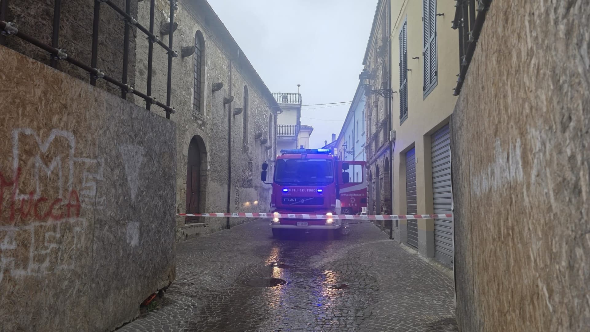 Il punto dell'incendio