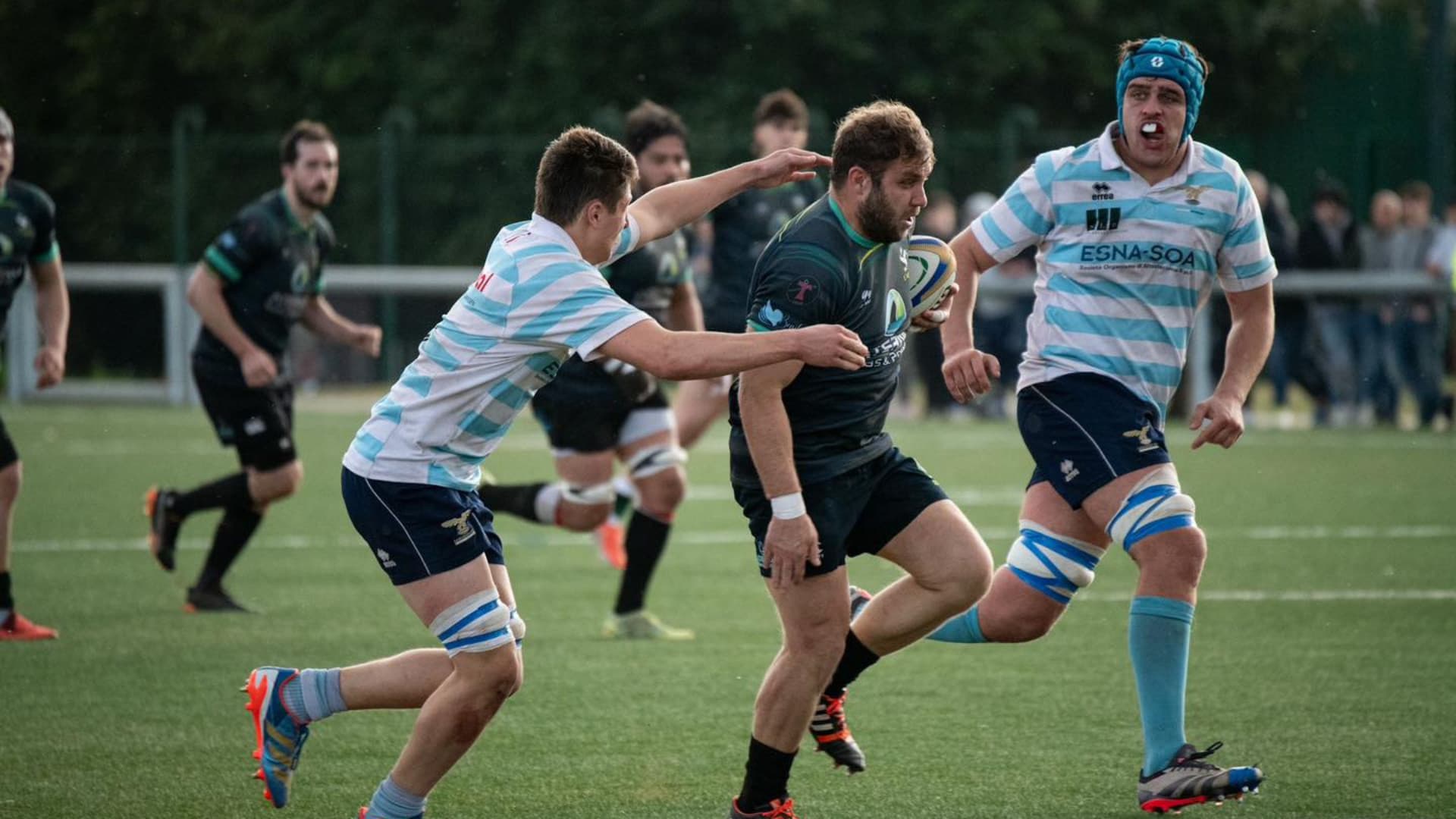 Un'azione del match (foto di Francesco Tete' per Rugby L'Aquila Facebook)
