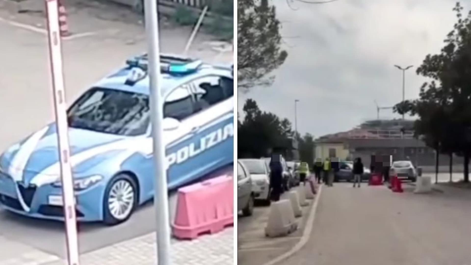 Polizia sul posto (foto da Facebook)