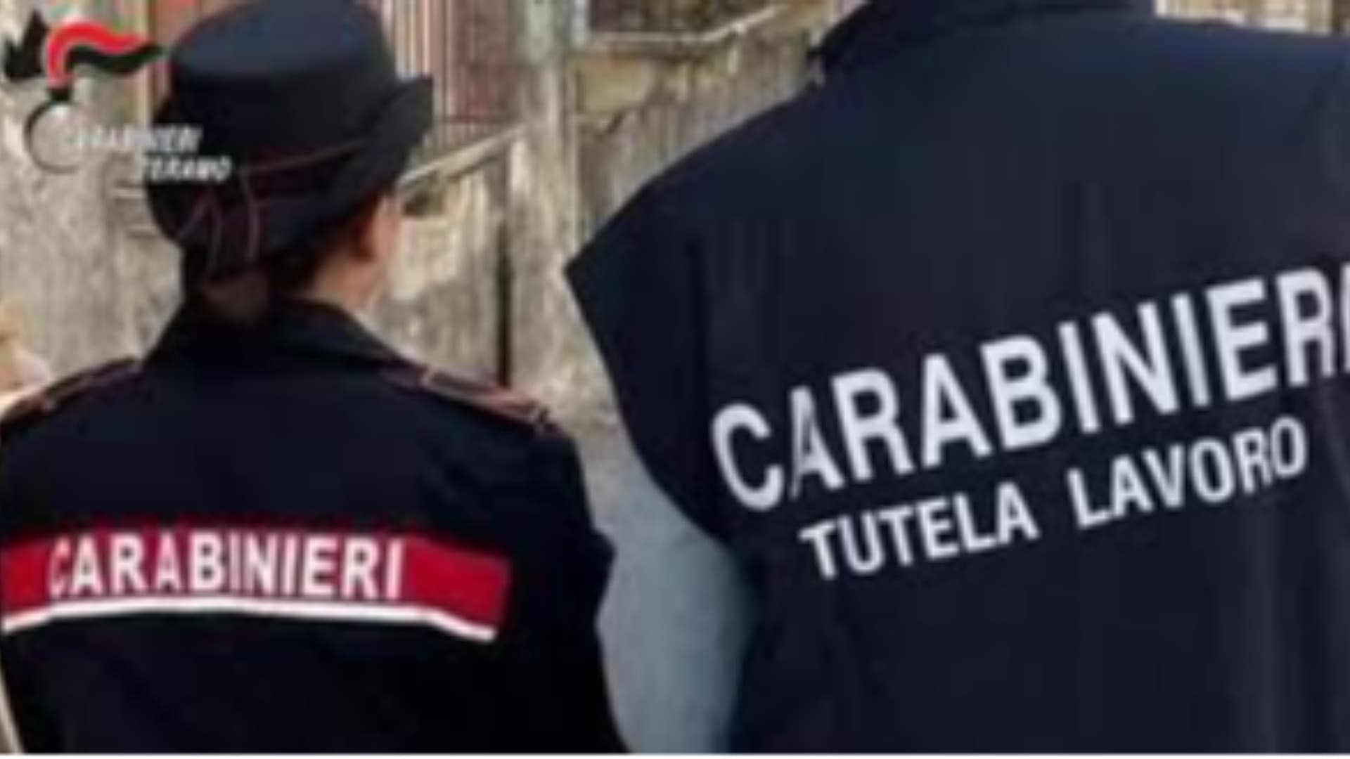 Carabinieri sul posto