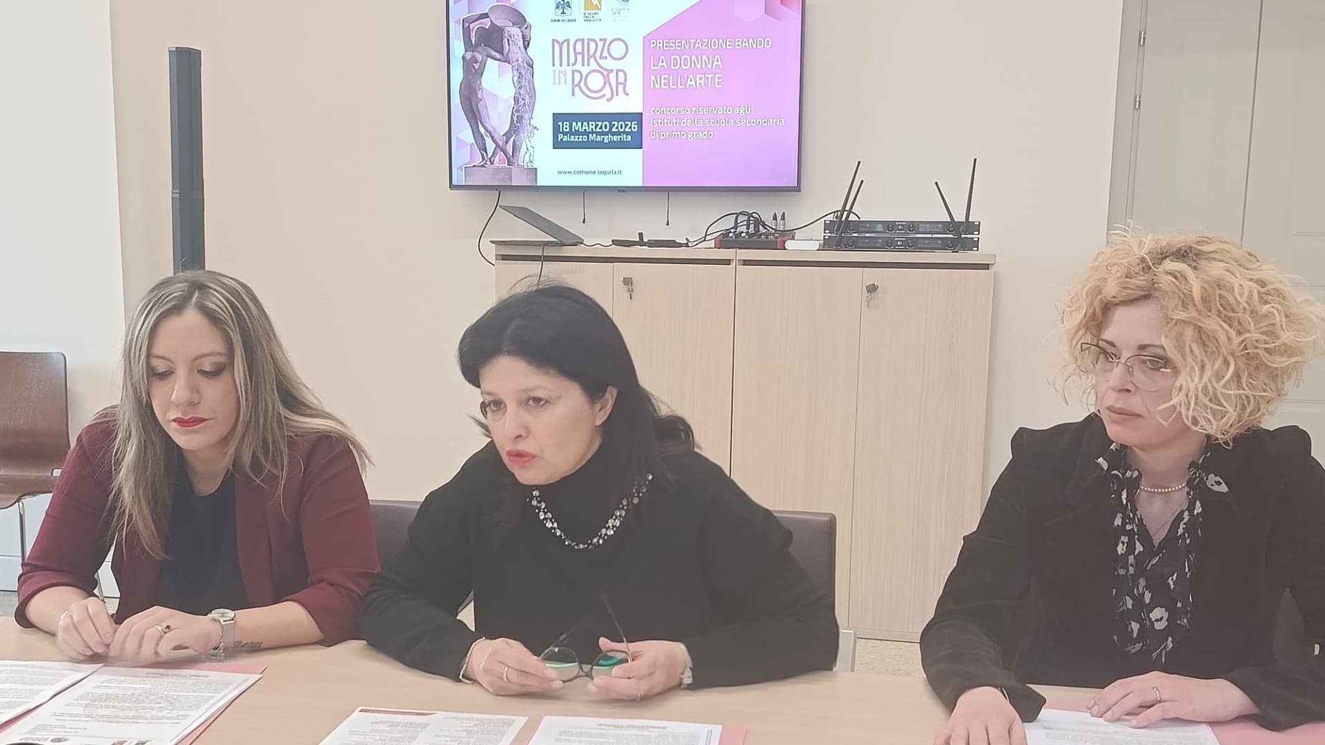 Da sinistra Maura Castellani, Ersilia Lancia e Gloria Nardecchia