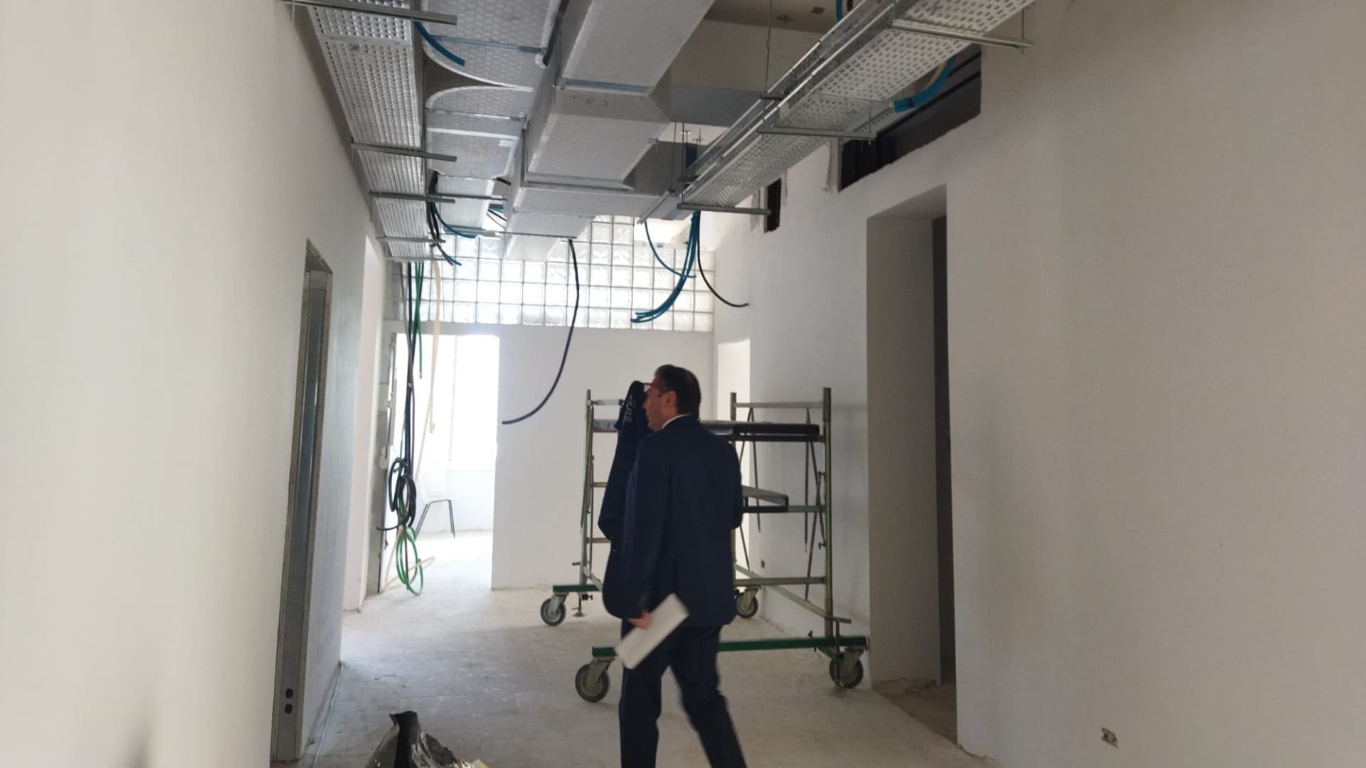 Un momento del sopralluogo