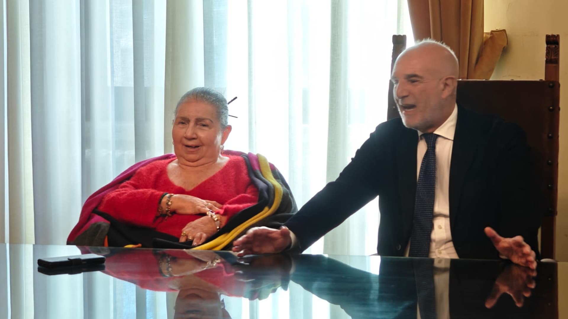 La neo assessore con il sindaco Masci