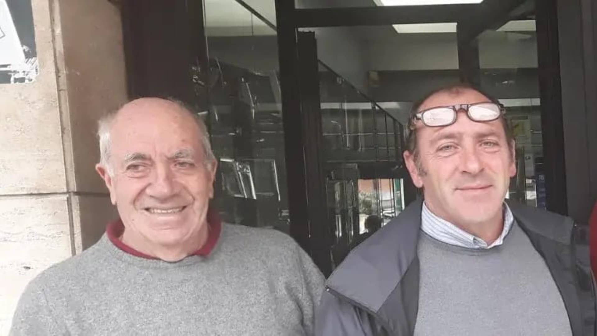 Romolo Luciano con il figlio 59enne