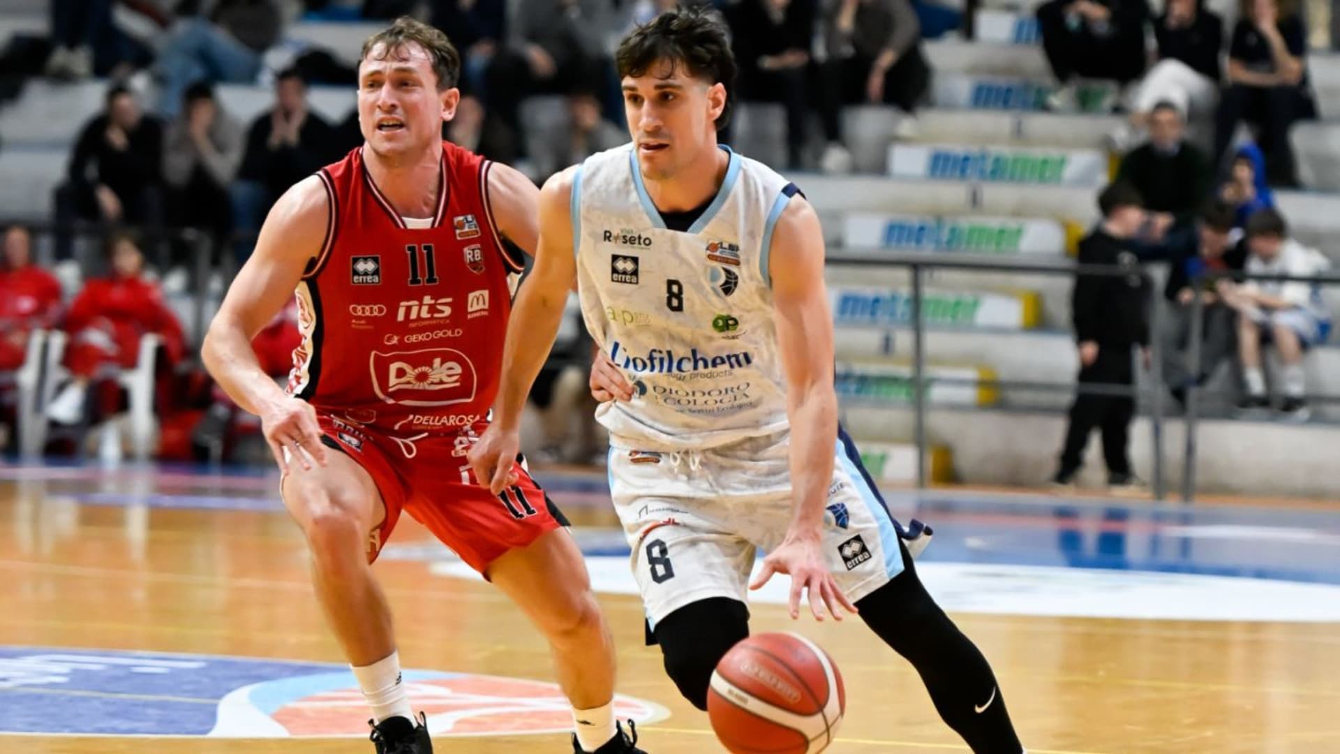 Roseto in azione (Foto da Fb: Pallacanestro Roseto)