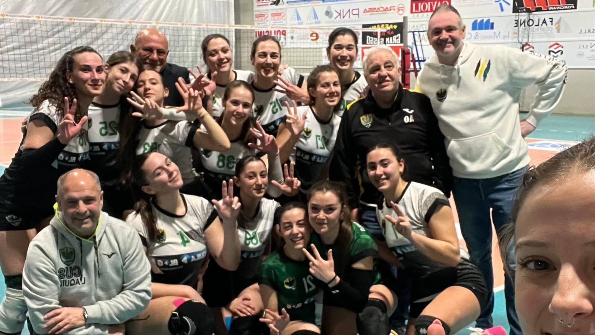 L'Aquila, il Cus L'Aquila fuori casa vince contro il Progetto Volley la sfida tra le capolista