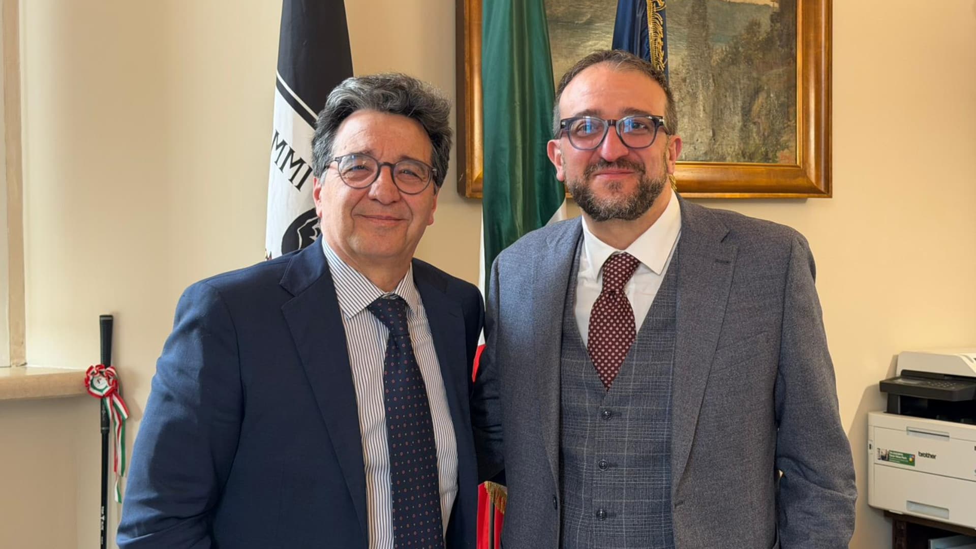 Da sinistra Luciano Busacca e Pierluigi Biondi