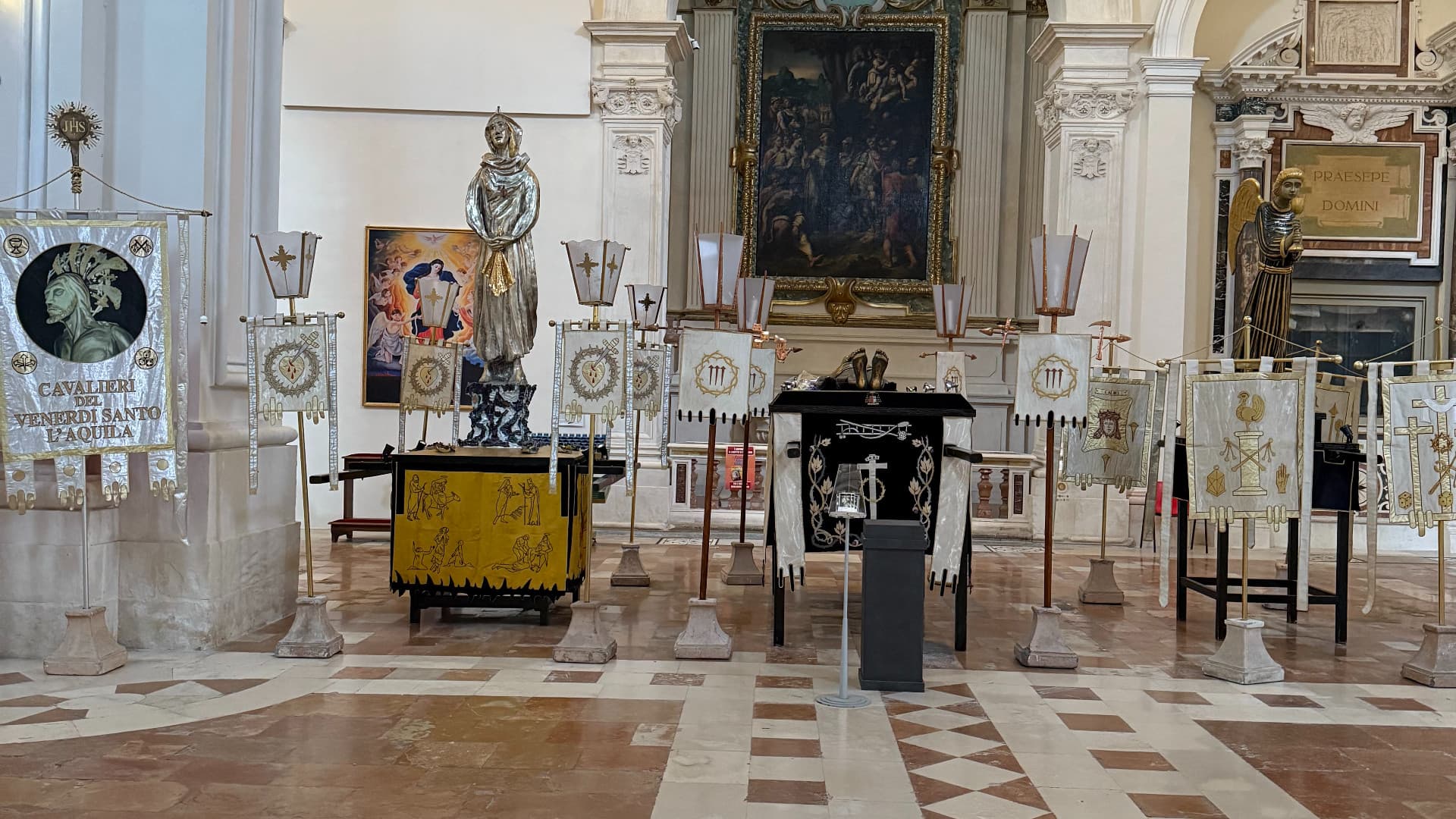 L'Aquila, tutto pronto per la Processione a cura dell'associazione dei Cavalieri Venerdì Santo