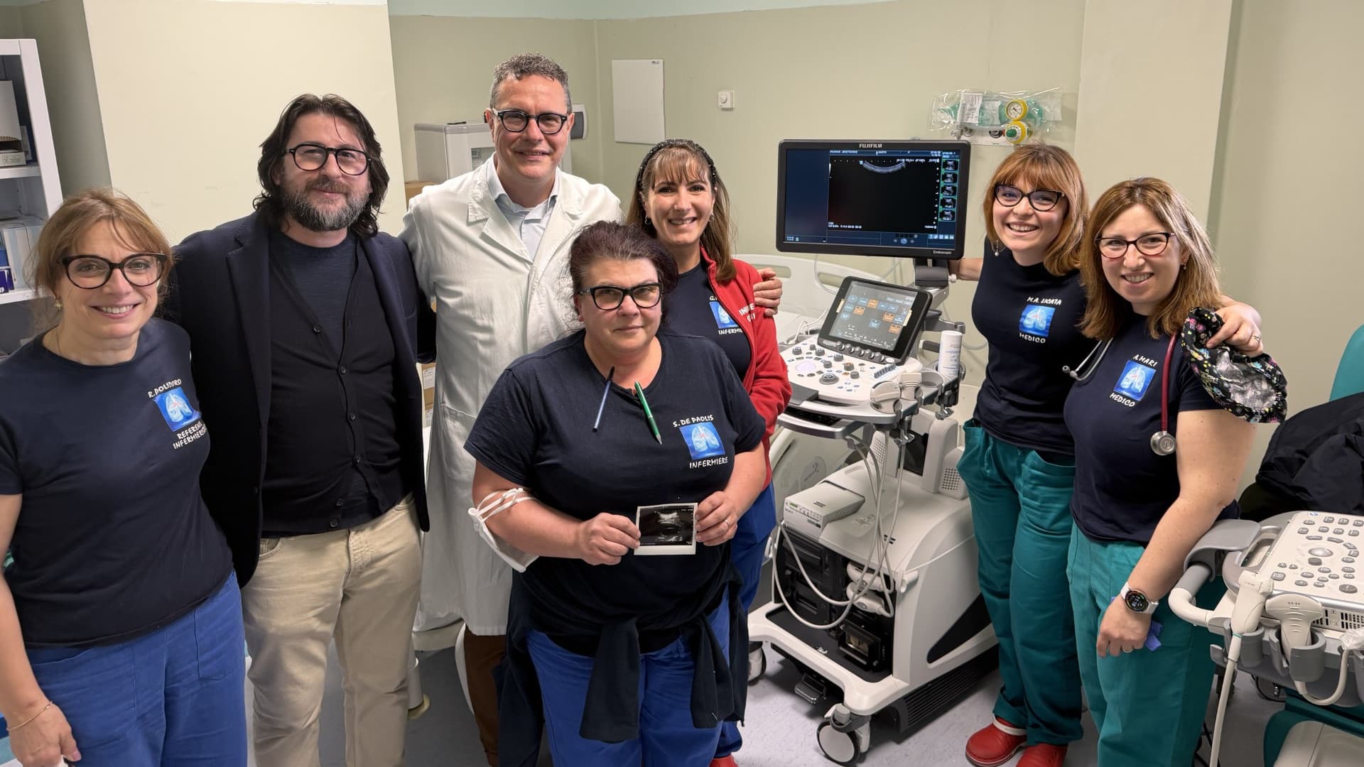 Pneumologia dell'ospedale "San Salvatore": nuovo ecografo per diagnosi di qualità