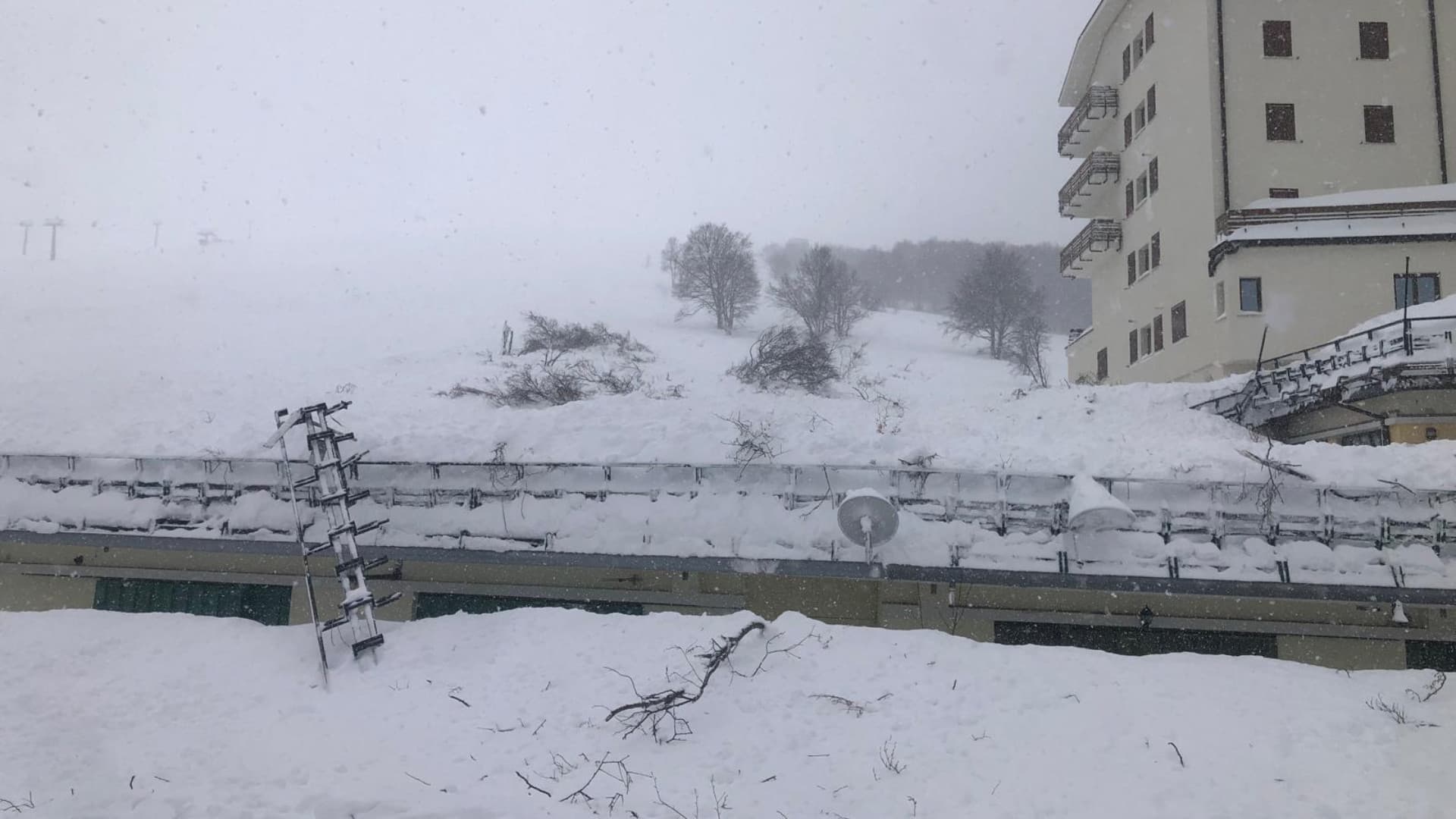 La slavina a Prati di Tivo (foto di Giancarlo Falconi)