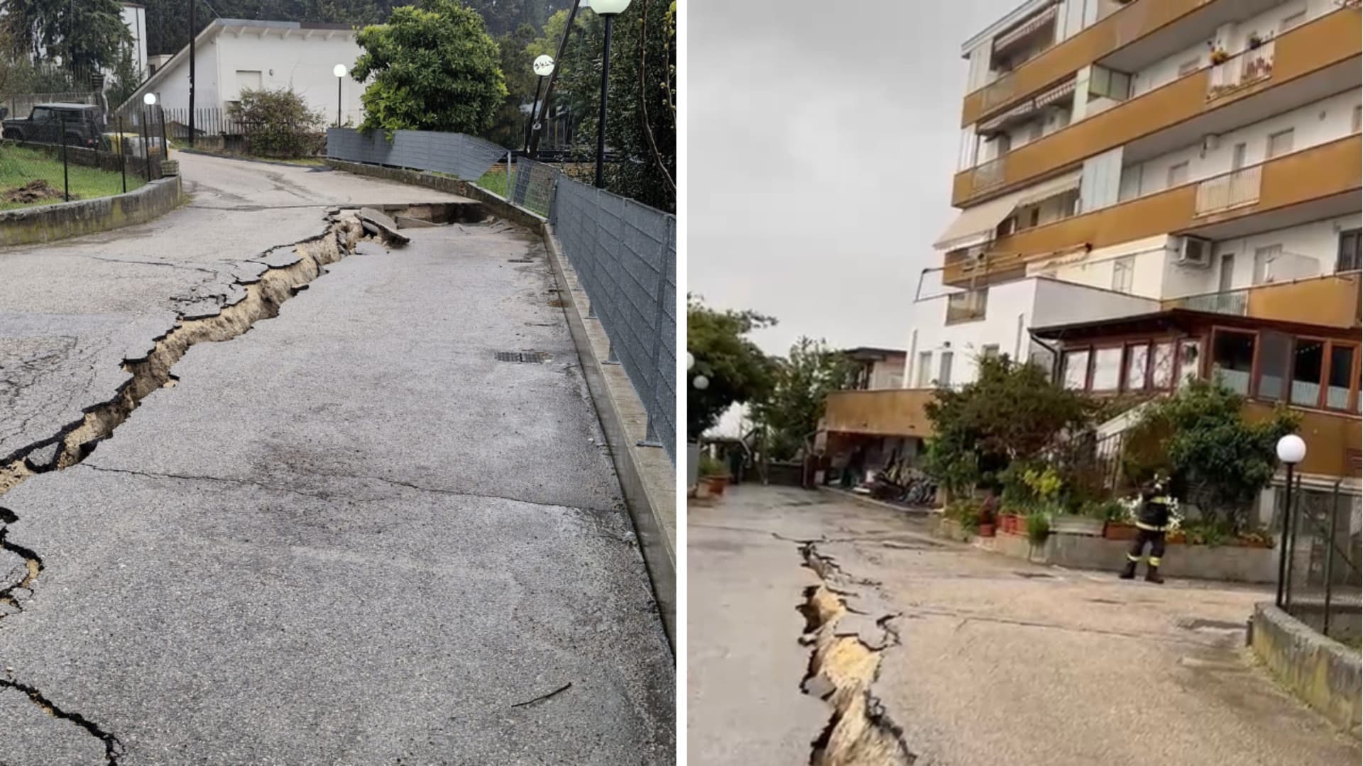 Chieti, la palazzina evacuata