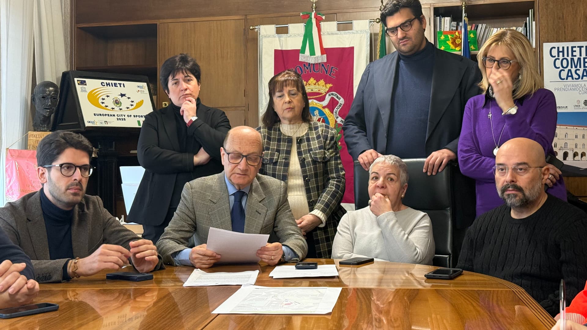 Foto di gruppo della giunta