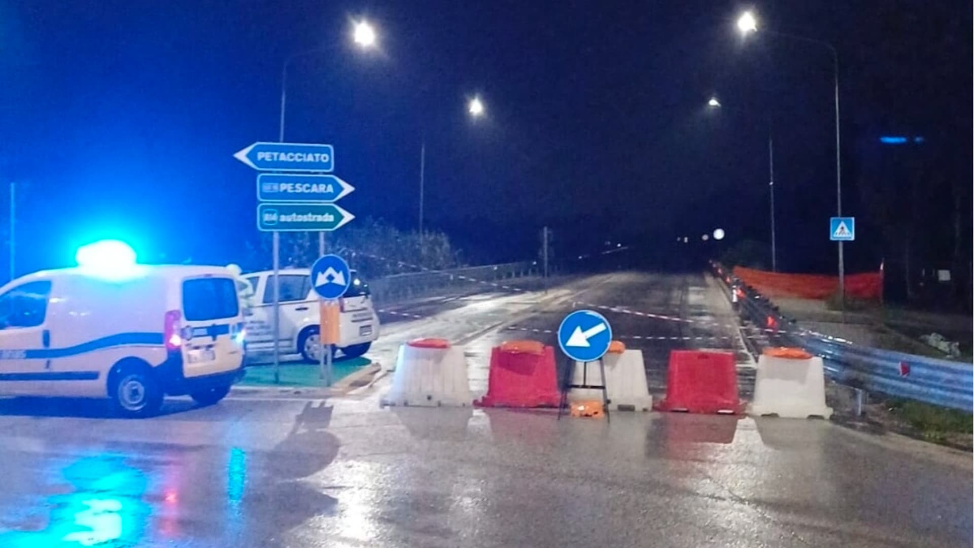 Il ponte dove è avvenuto il crollo