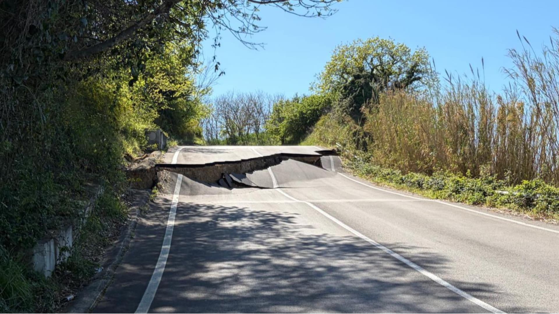 Gli effetti della frana