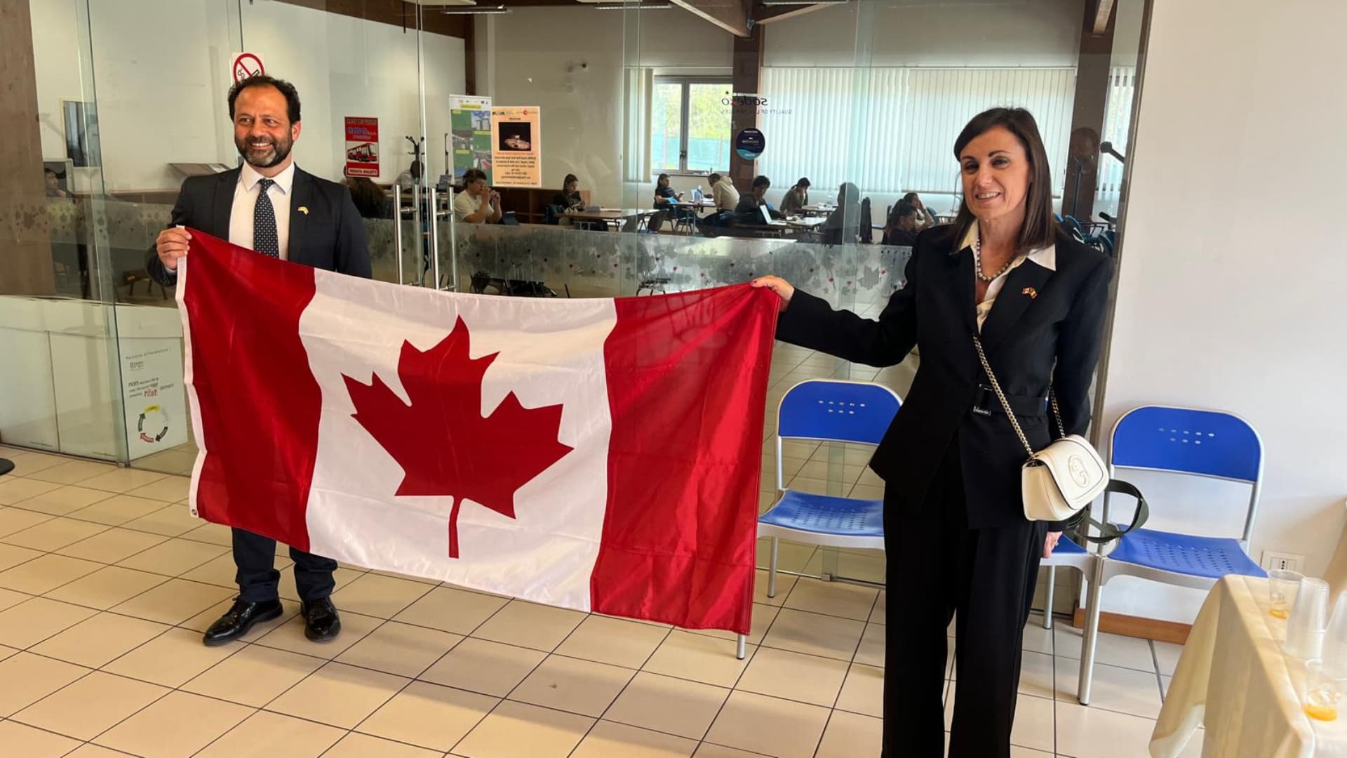 Un momento della visita