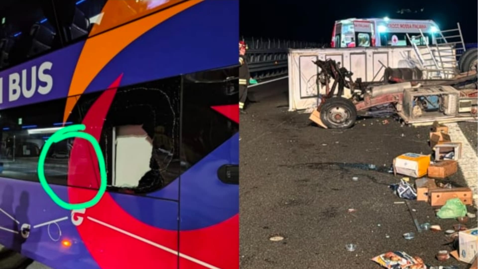 Le immagini dopo l'incidente