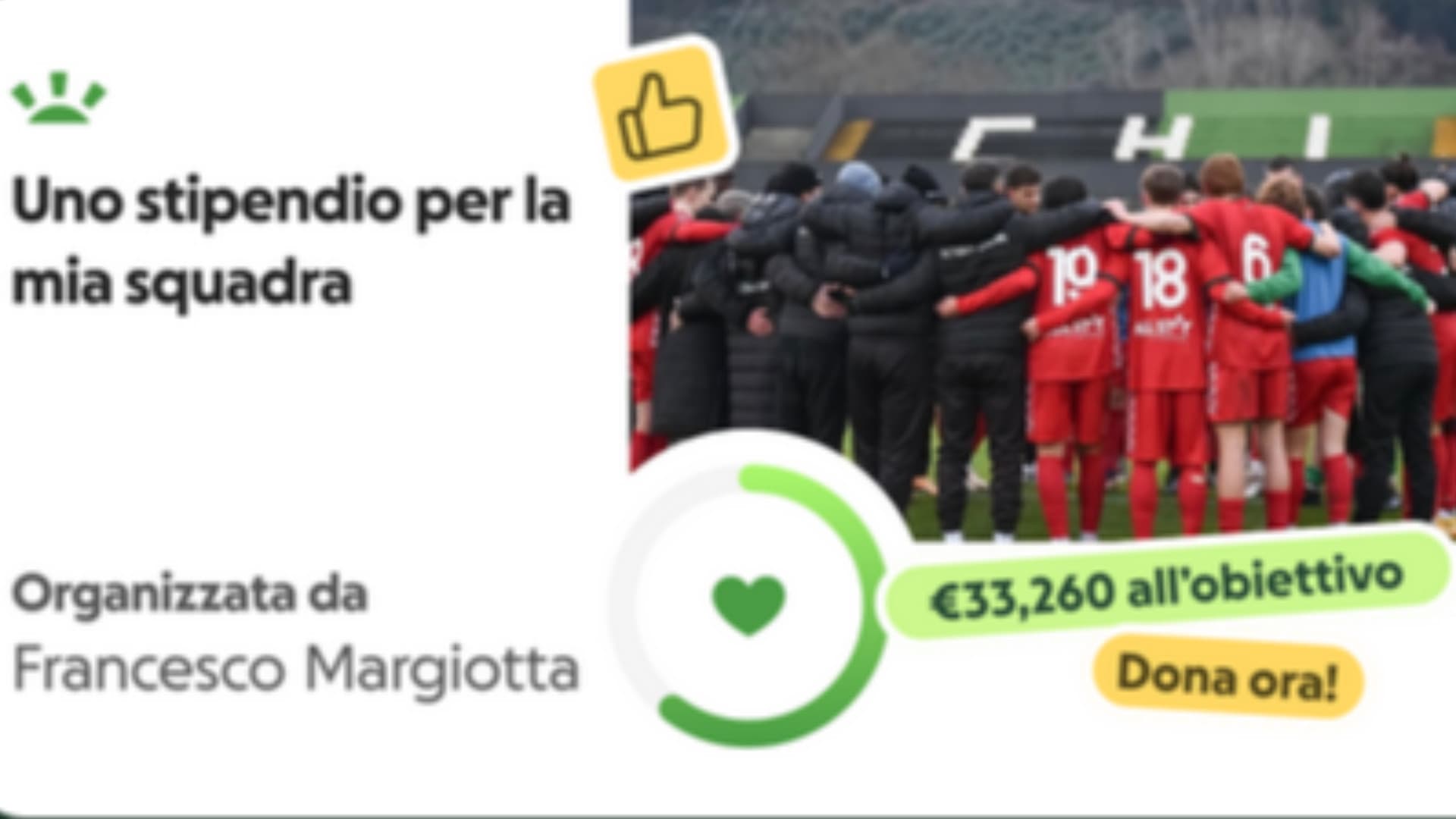 Chieti calcio, il vicecapitano lancia una raccolta fondi per pagare gli stipendi: a quanto ammontano le donazioni