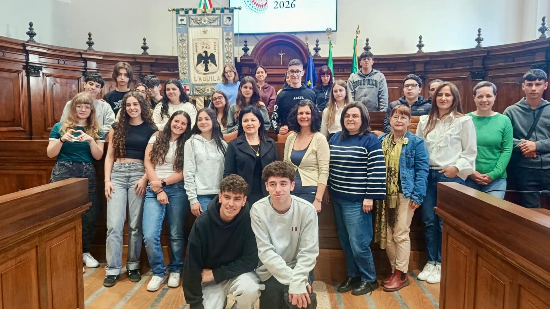 Un'immagine degli studenti