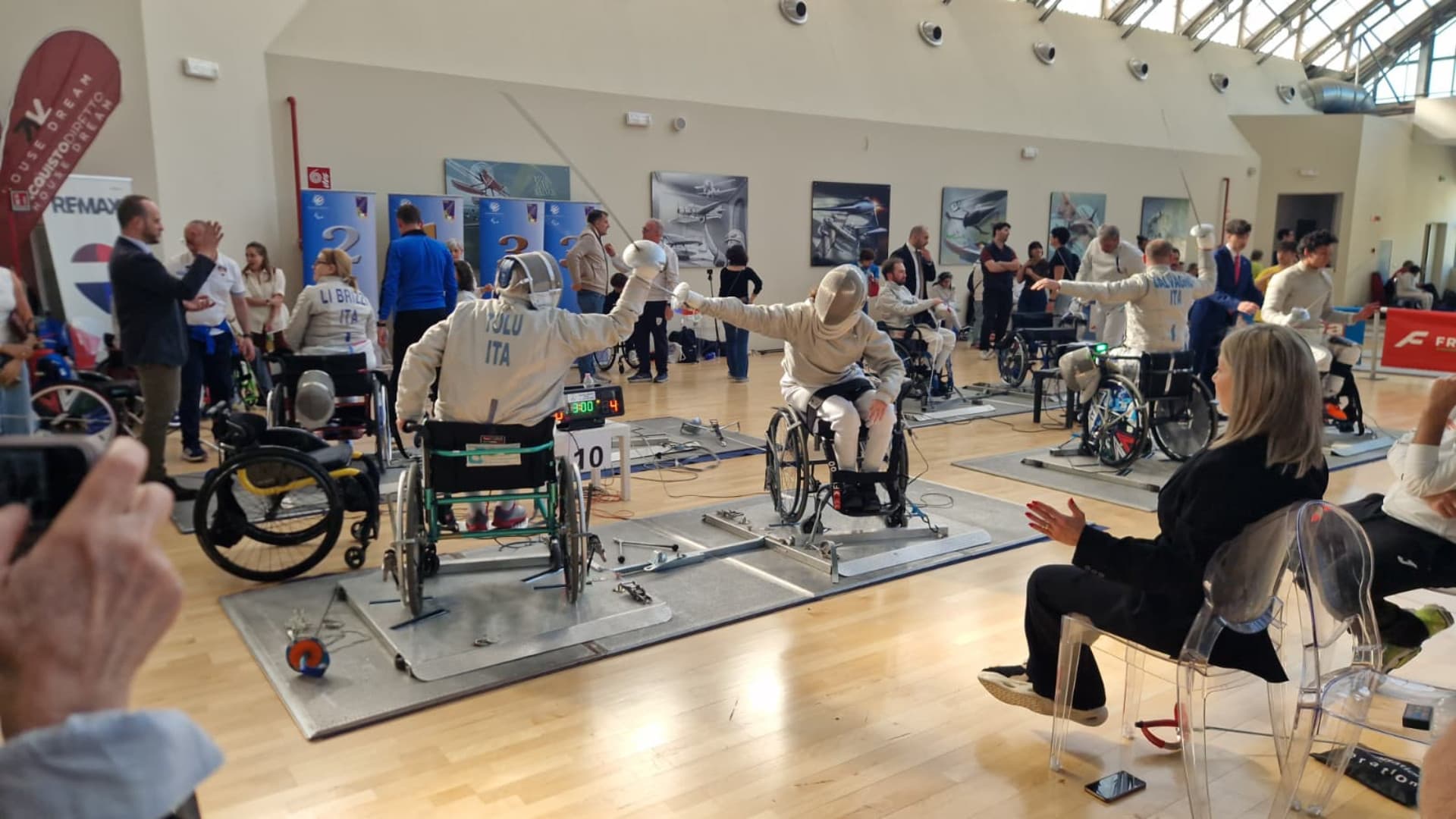 Un momento della gara