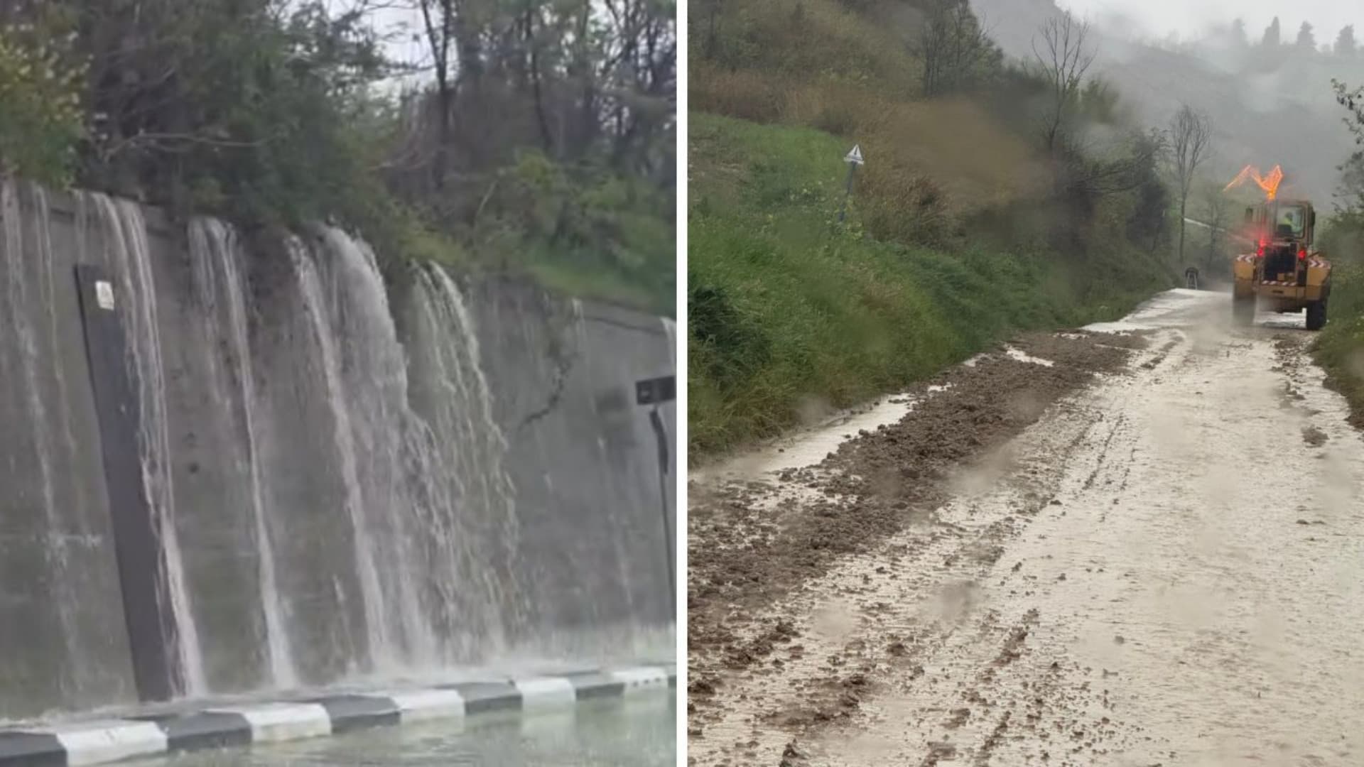 Strade invase da acqua e fango a Teramo