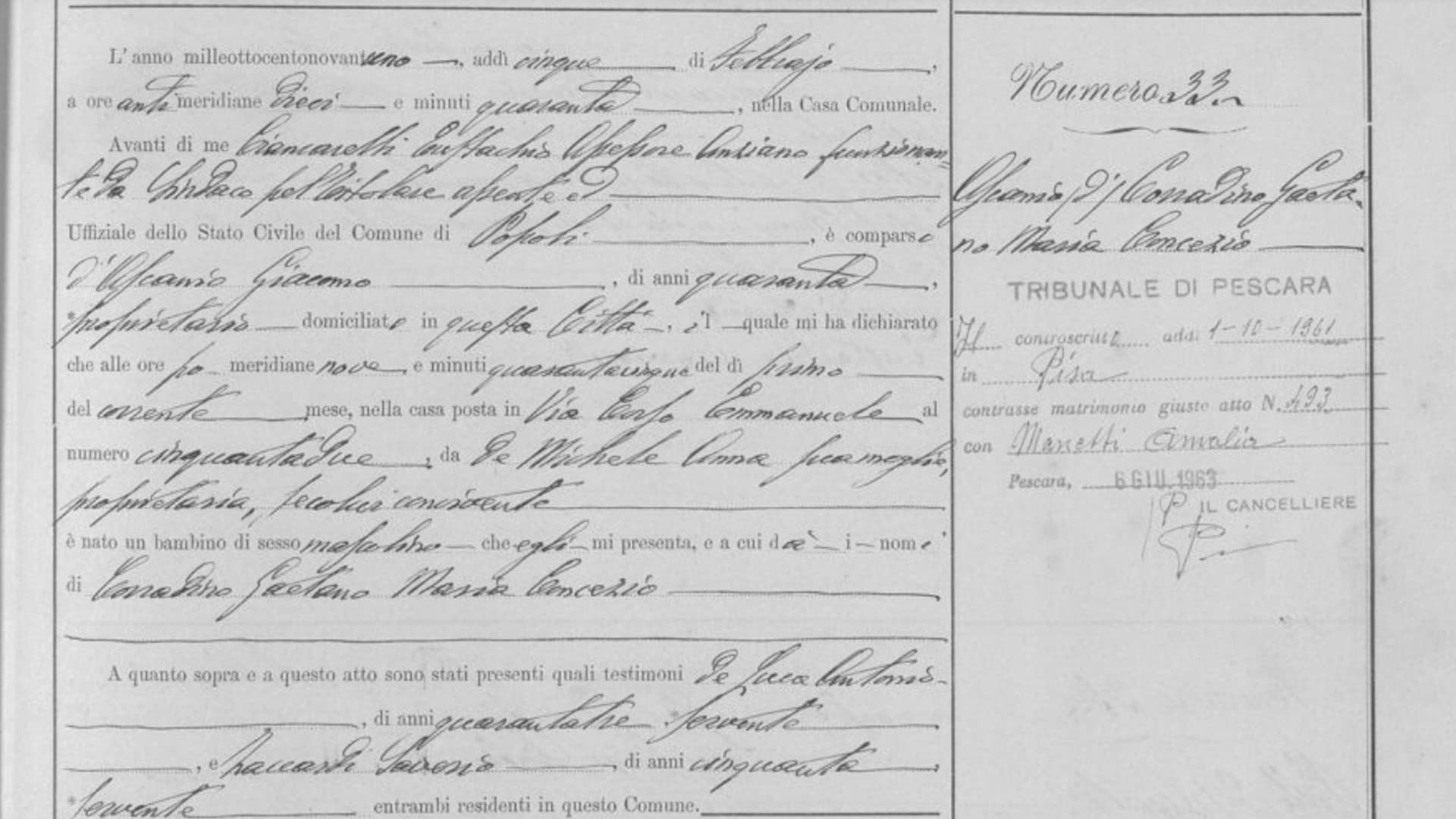 (Foto da Istituto Centrale per gli Archivi)