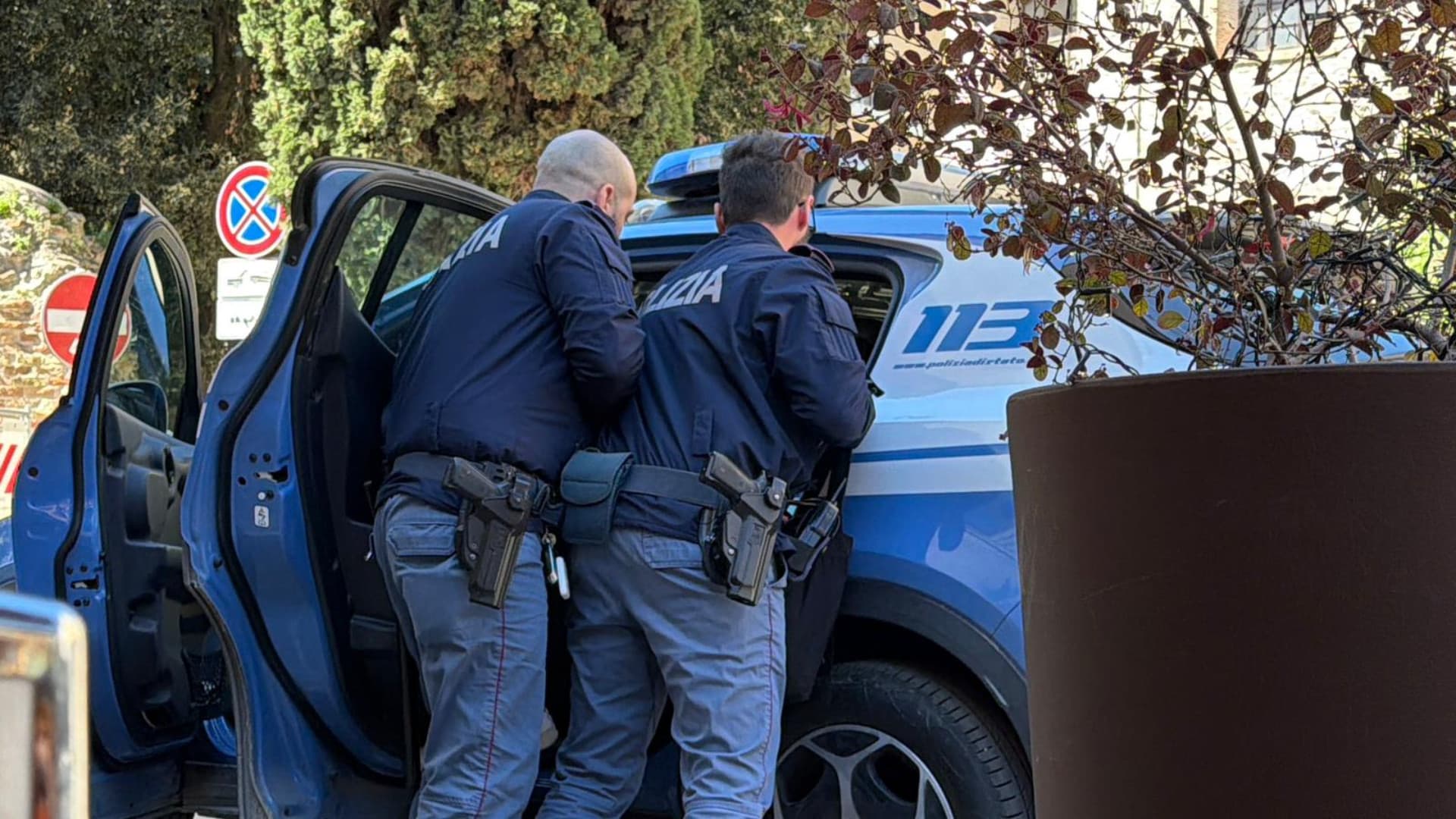 Intervento della polizia