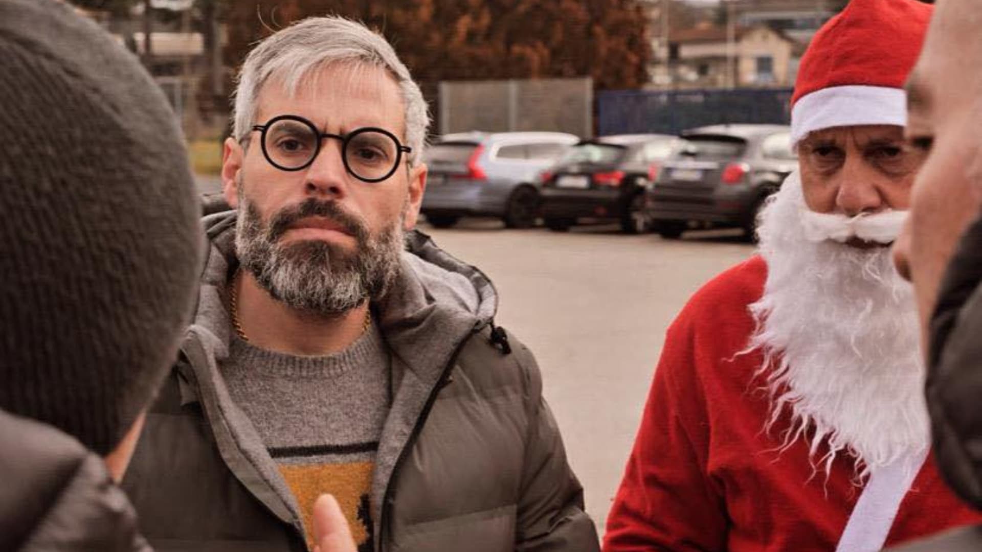 Paolo Romano a una protesta dei lavoratori Aura