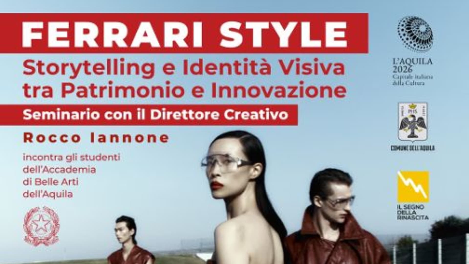 L'Aquila, all'Accademia di Belle Arti Rocco Iannone racconta il progetto Ferrari Style