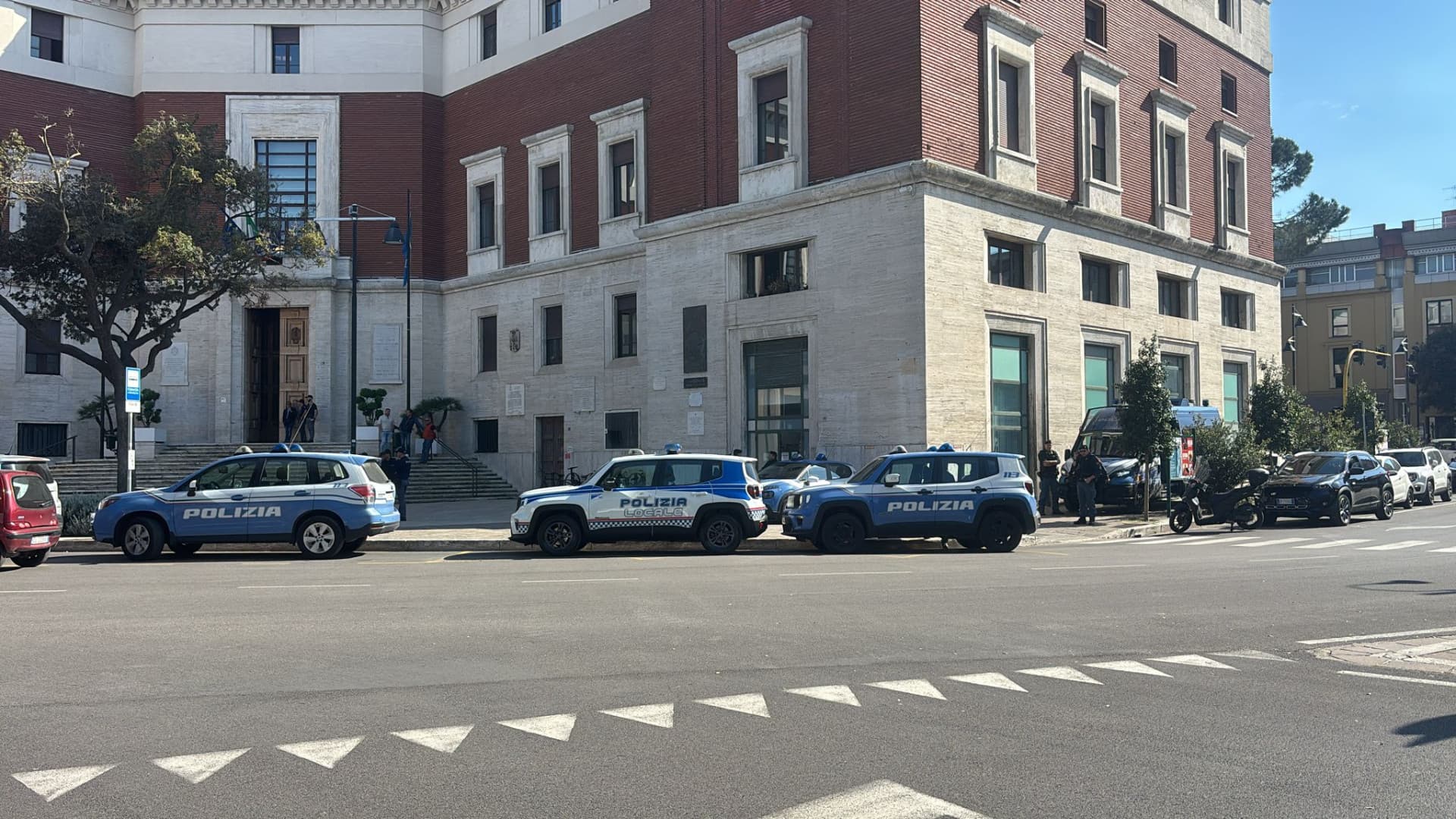 Polizia sul posto