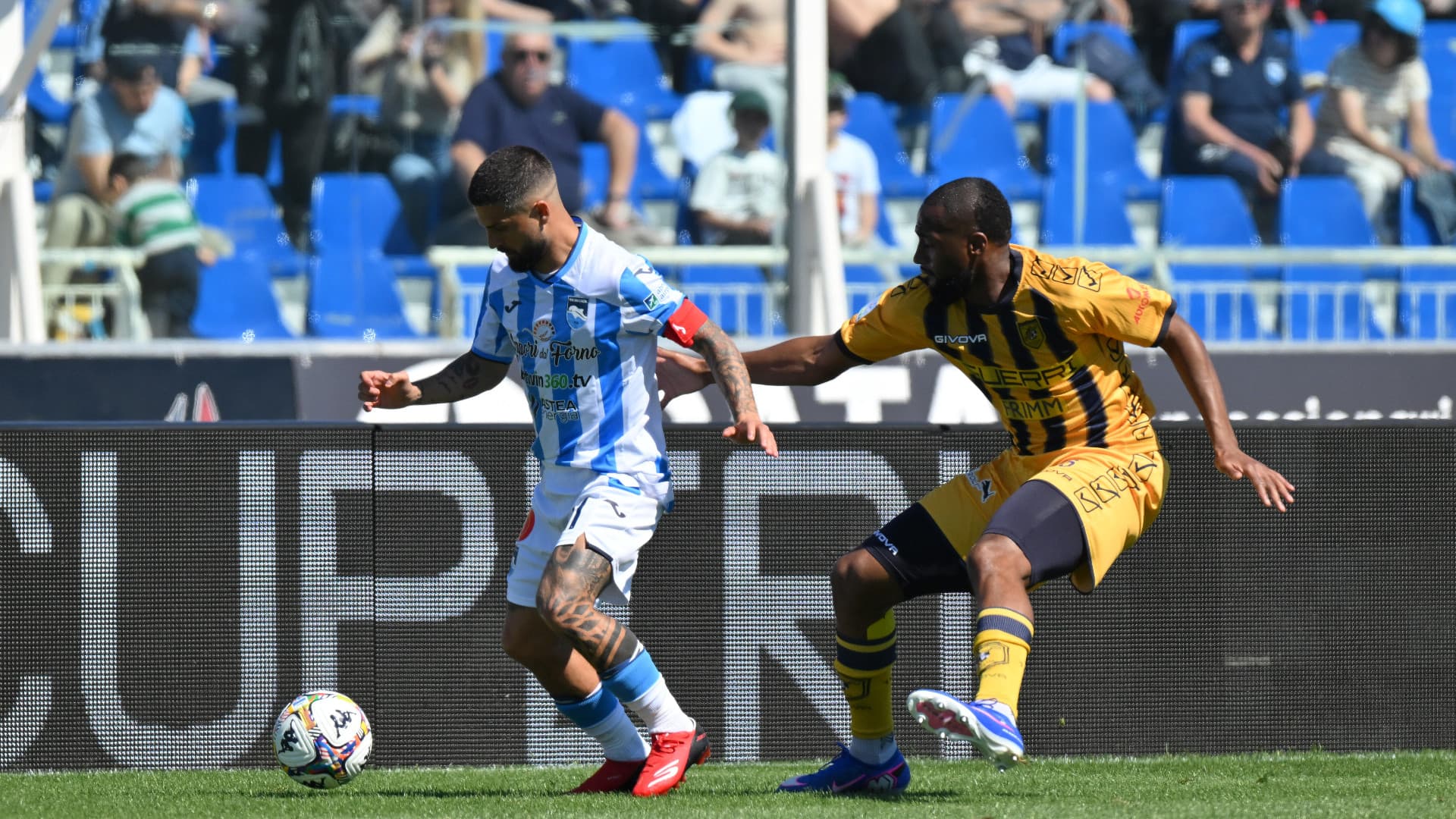 Un'azione dell'ultimo match