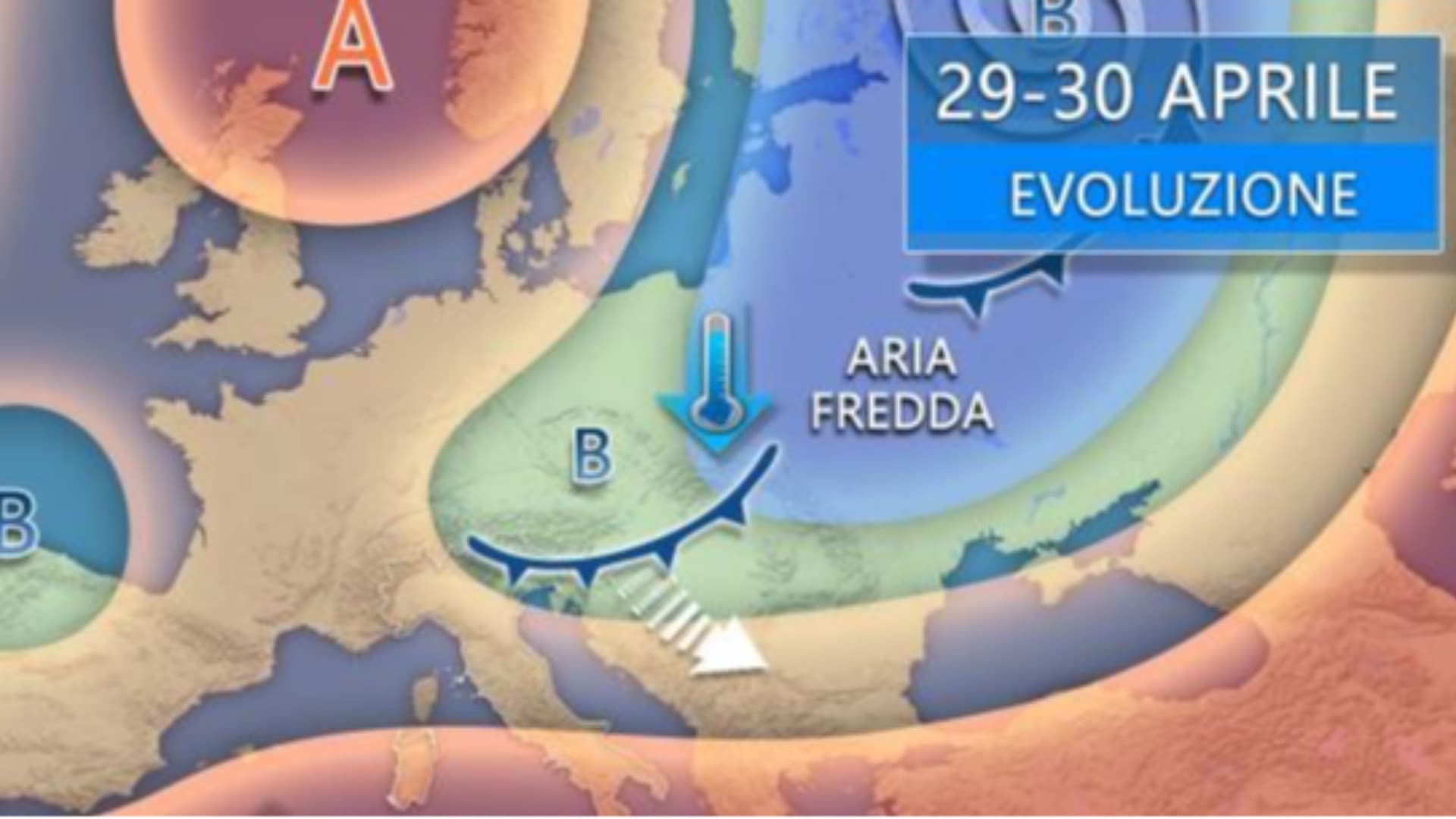 Meteo Abruzzo: in arrivo piogge e calo termico. Come sarà il ponte del 1° Maggio
