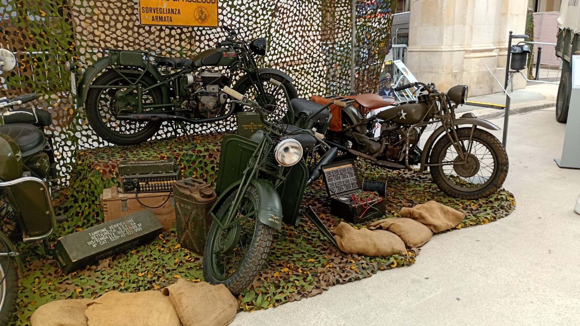Moto d'epoca in mostra per le celebrazioni