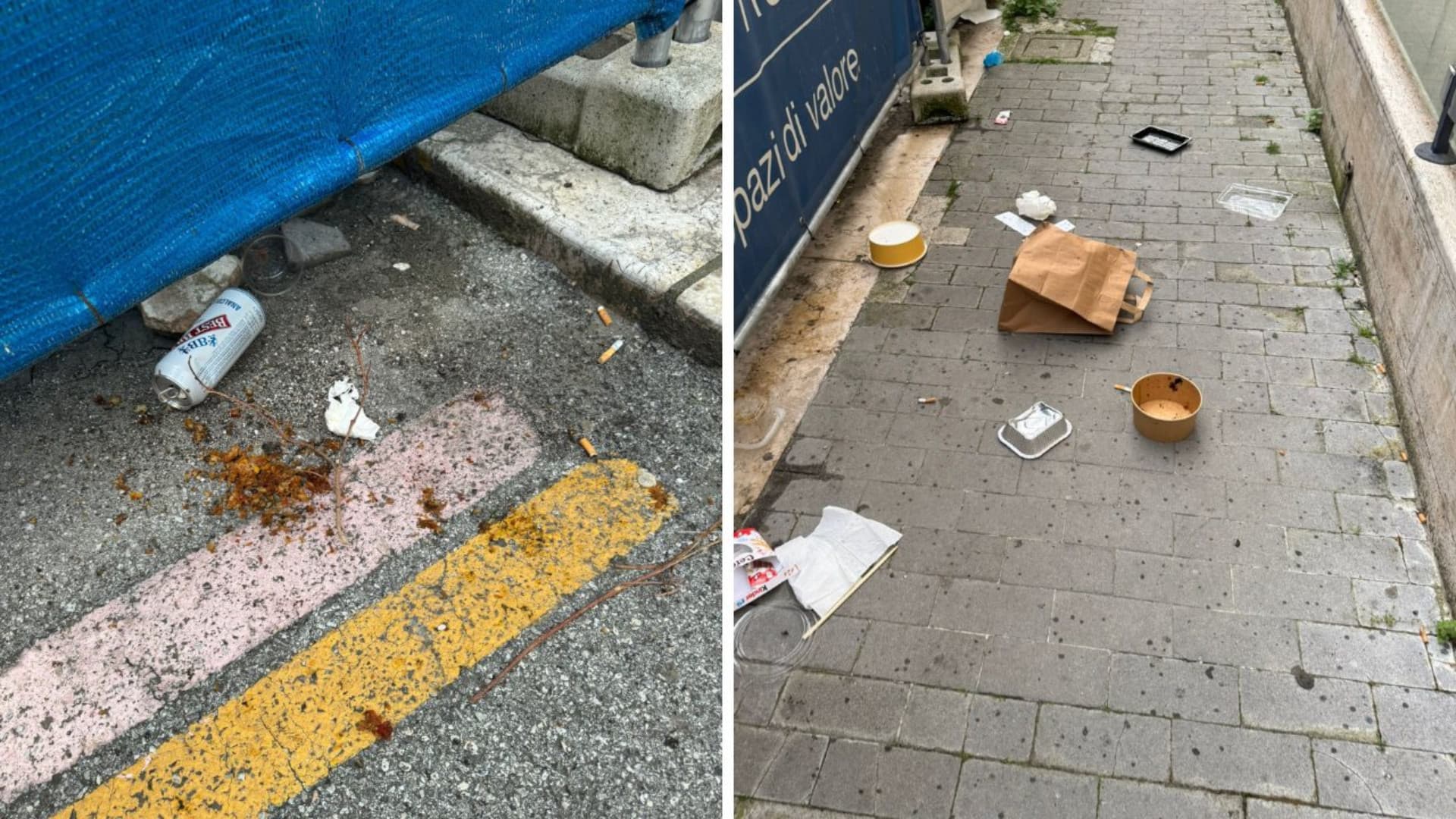 I rifiuti in strada