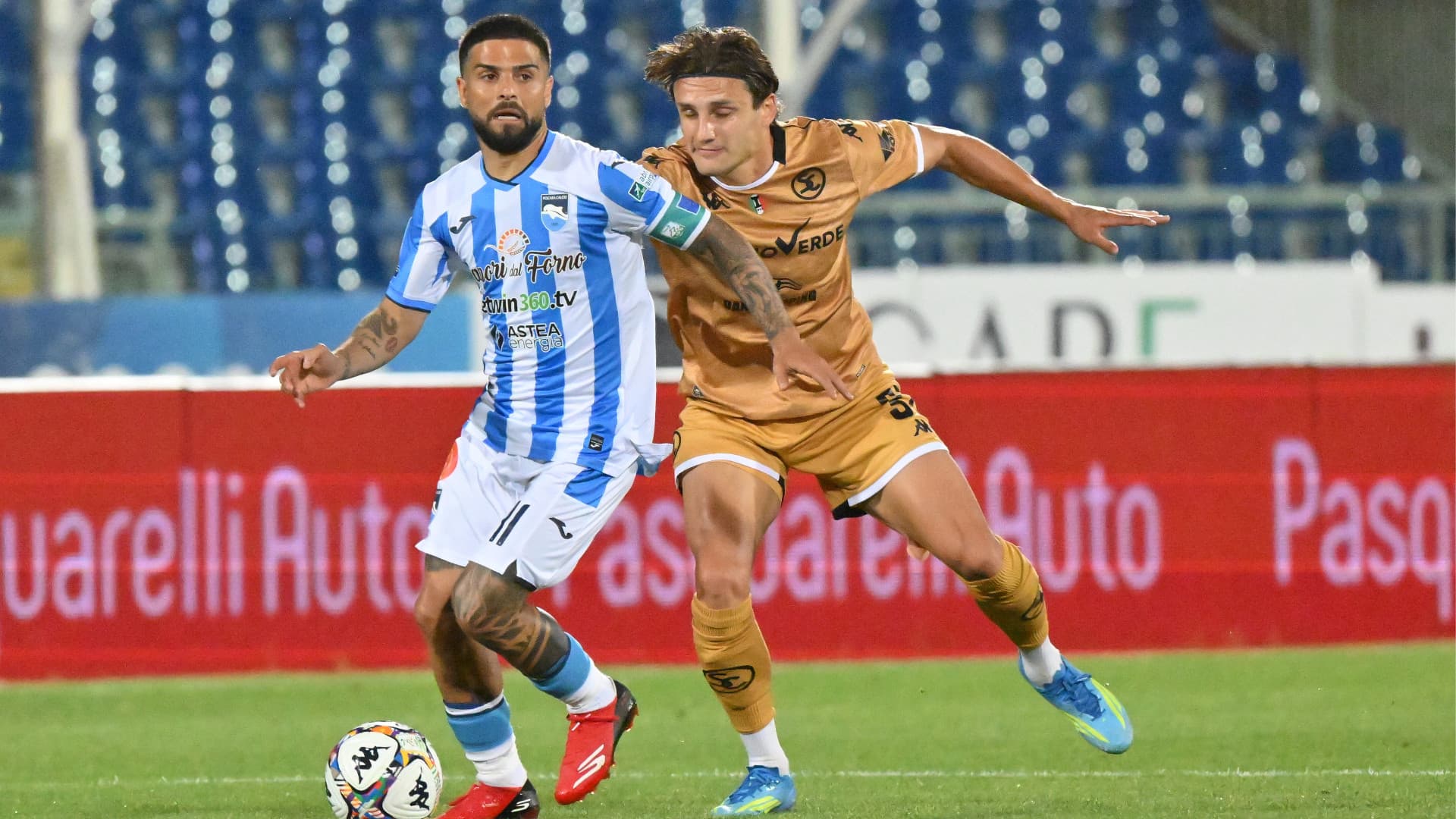 Un'azione della partita