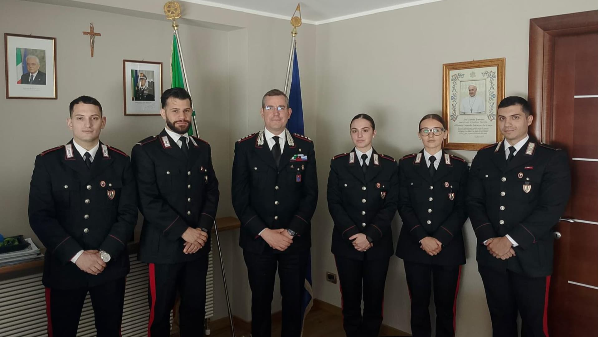 L'Aquila, “Training on the job": visita al Comando 5 marescialli allievi Carabinieri impegnati nel tirocinio