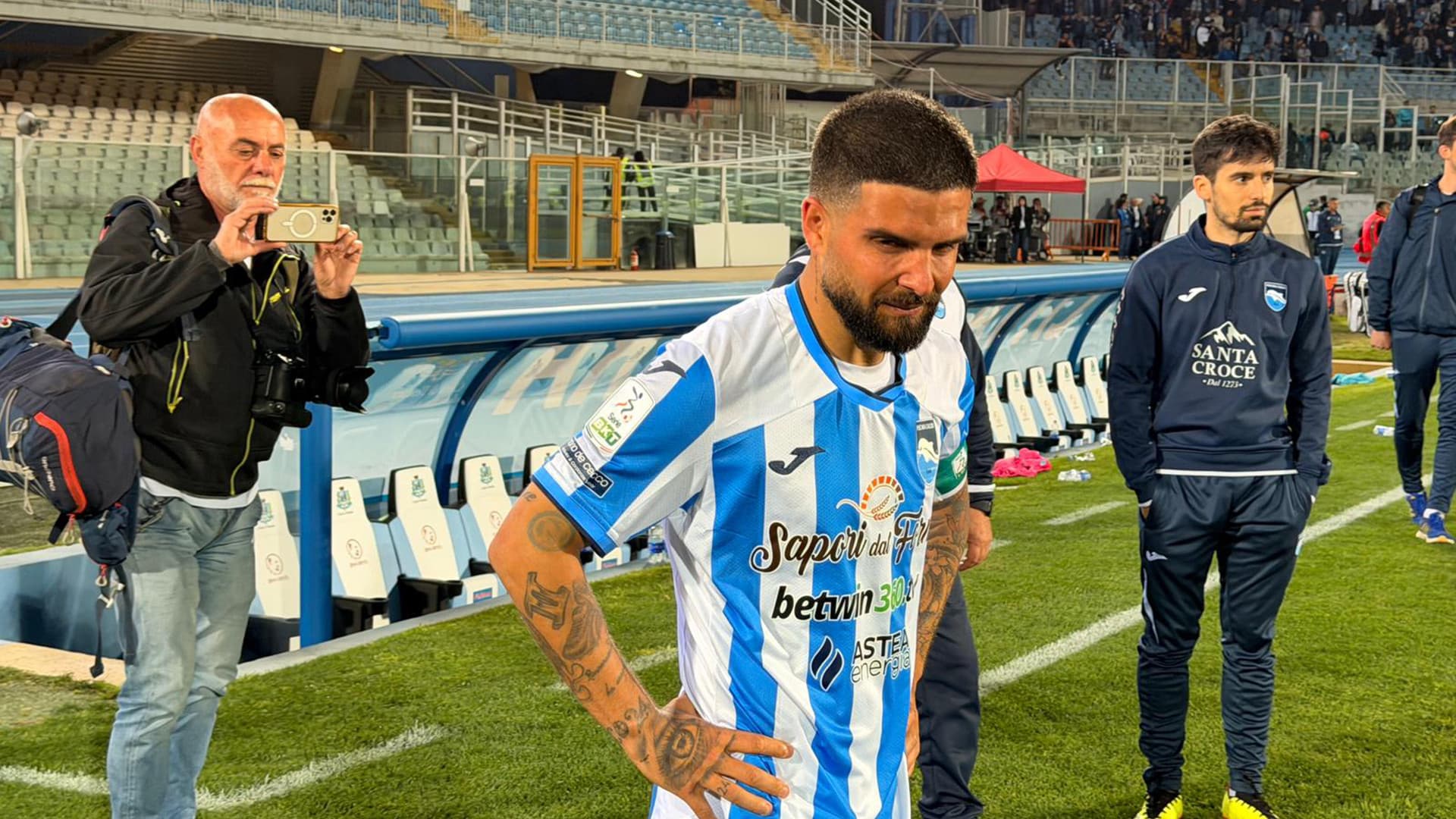 Insigne alla fine della partita