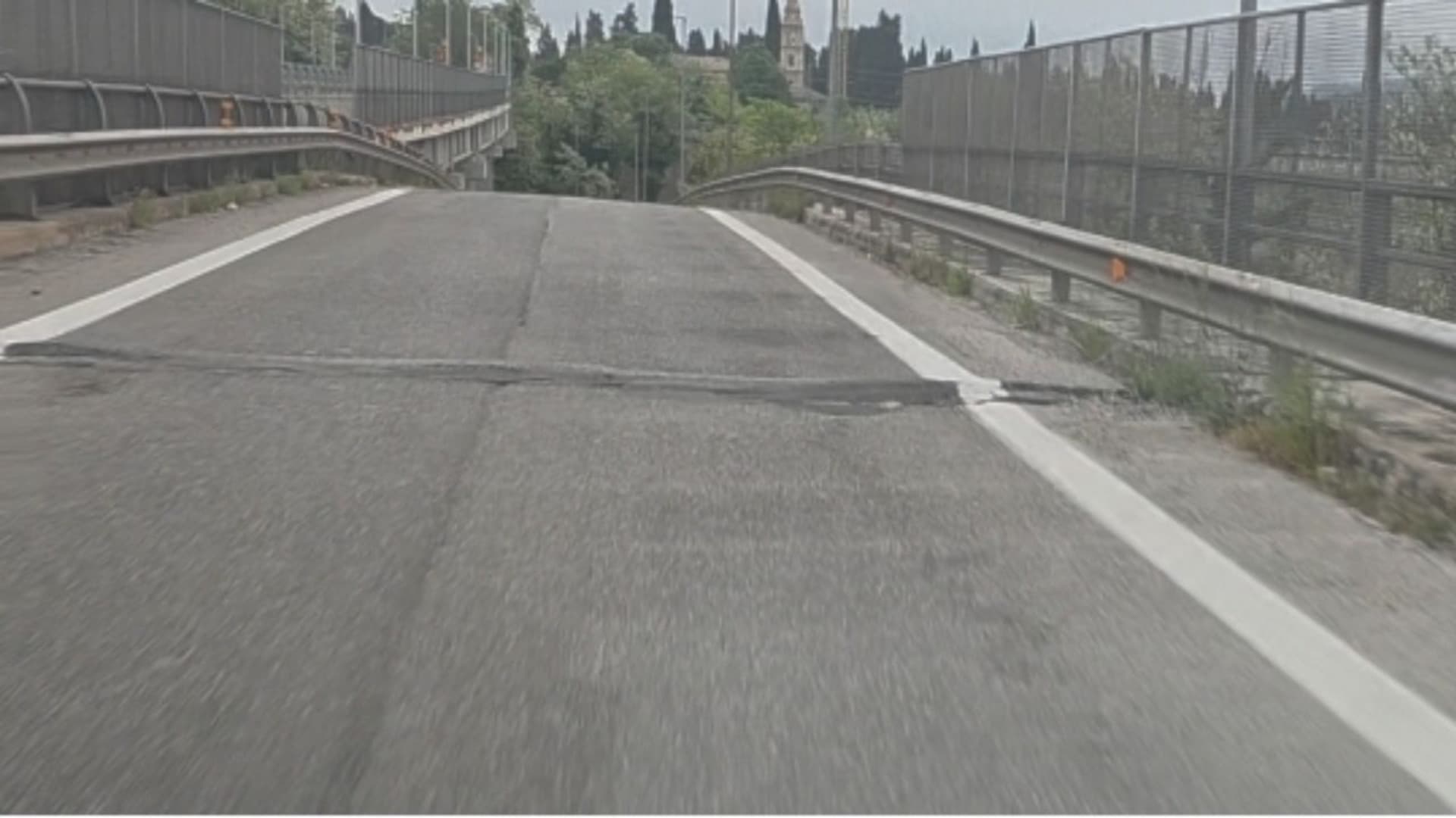 Un tratto della strada