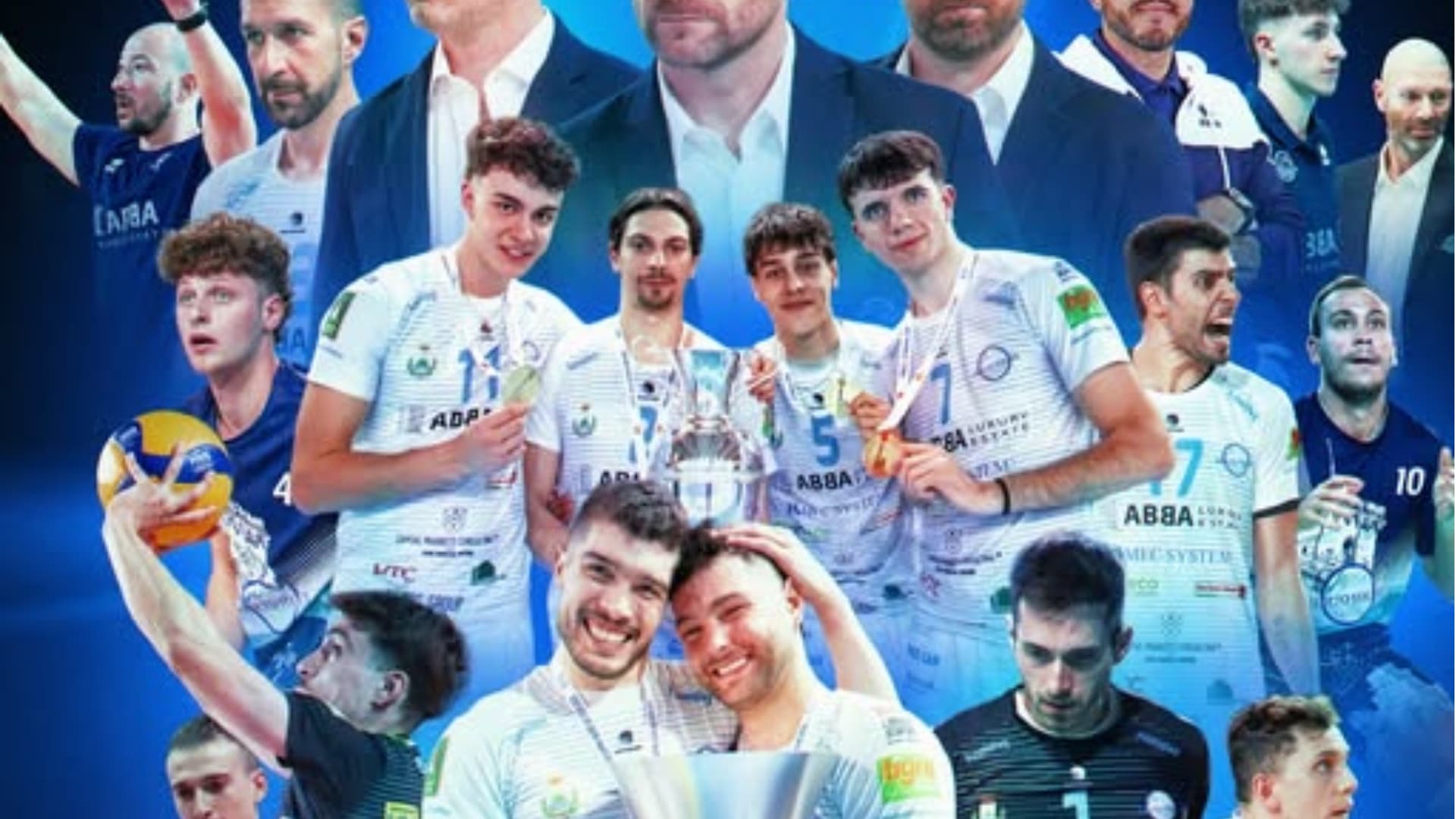 Il collage di ringraziamento dell'Abba Pineto Volley