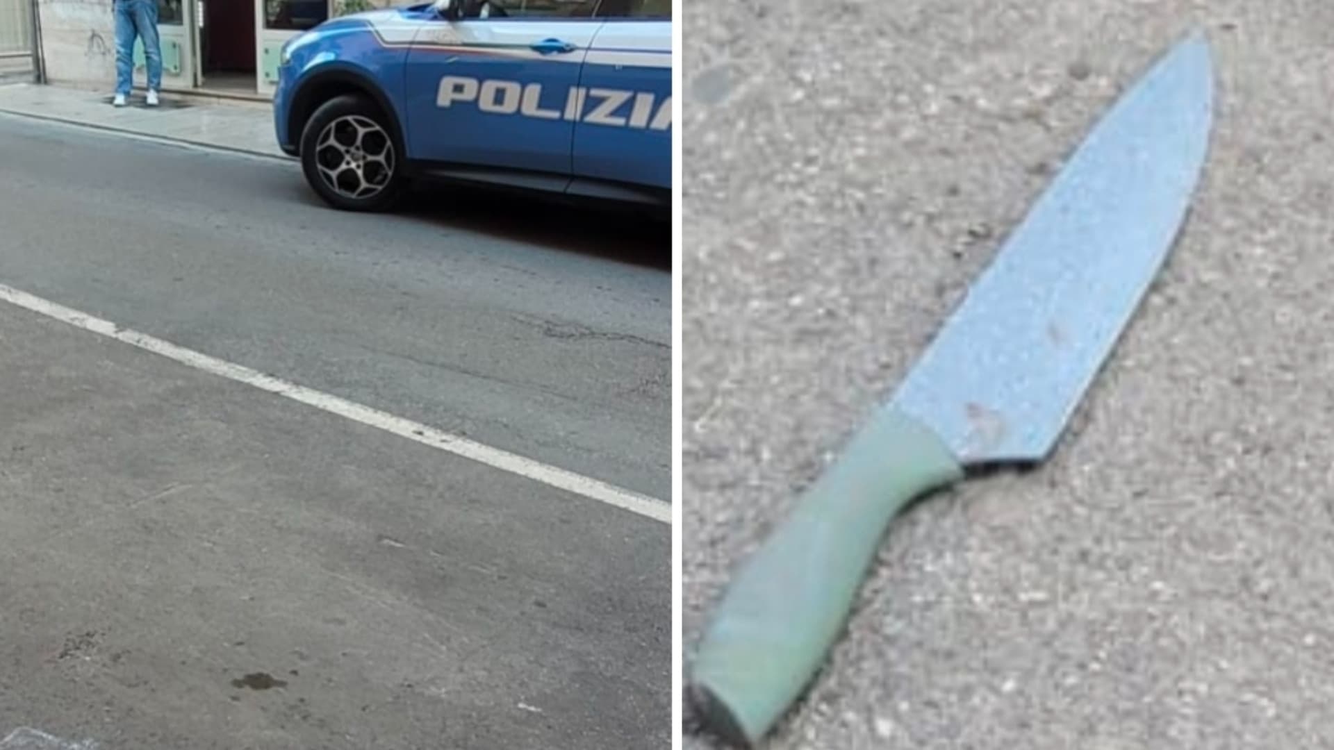 L'arma e una volante della polizia