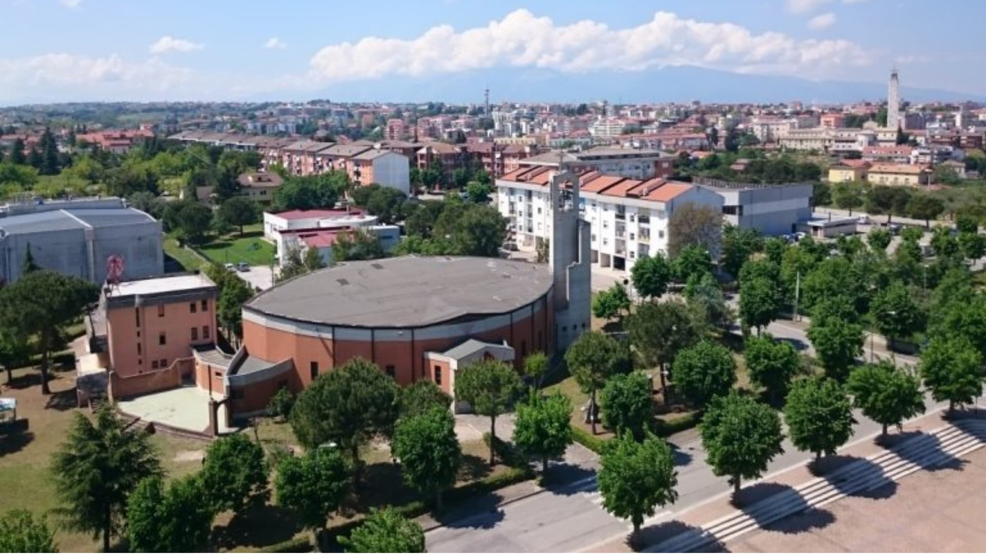 Una veduta di una parte della zona