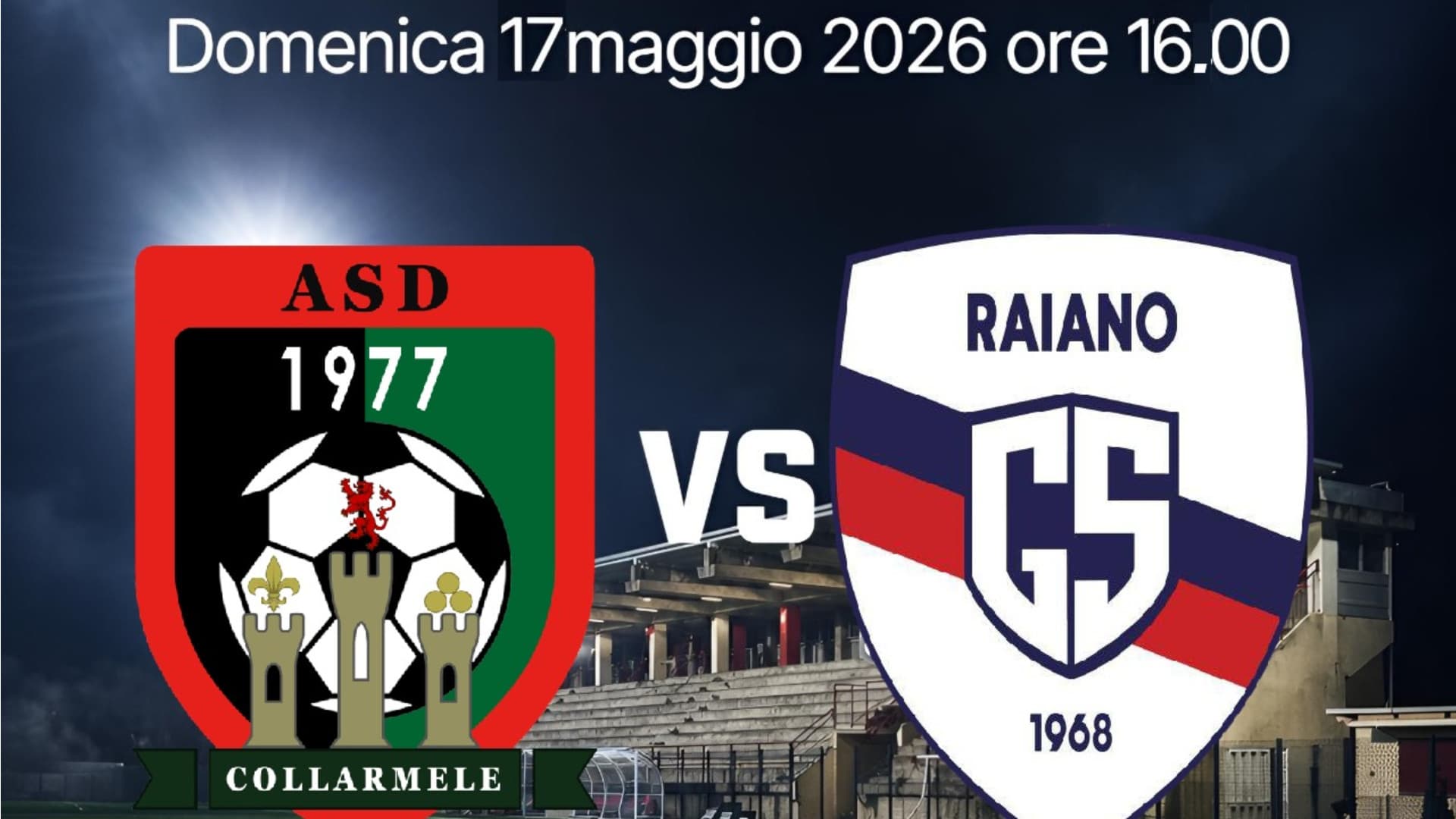 L'Aquila, Coppa Provincia di calcio: si sfidano le formazioni del Collarmele e del Raiano