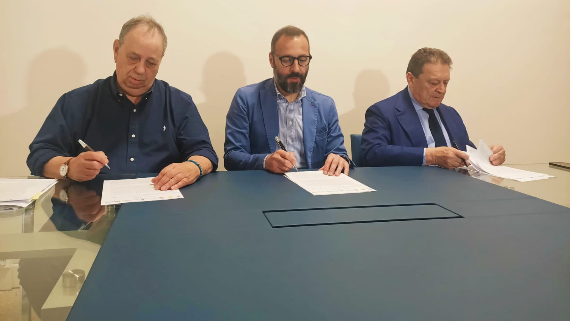 Da sinistra Lucio Luzzetti, Fabrizio Taranta e Maurizio Dionisio