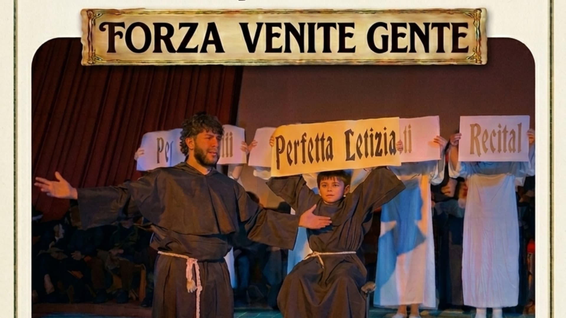 “Forza Venite Gente AQ”: arriva a Tornimparte la nona replica del recital dedicato a San Francesco