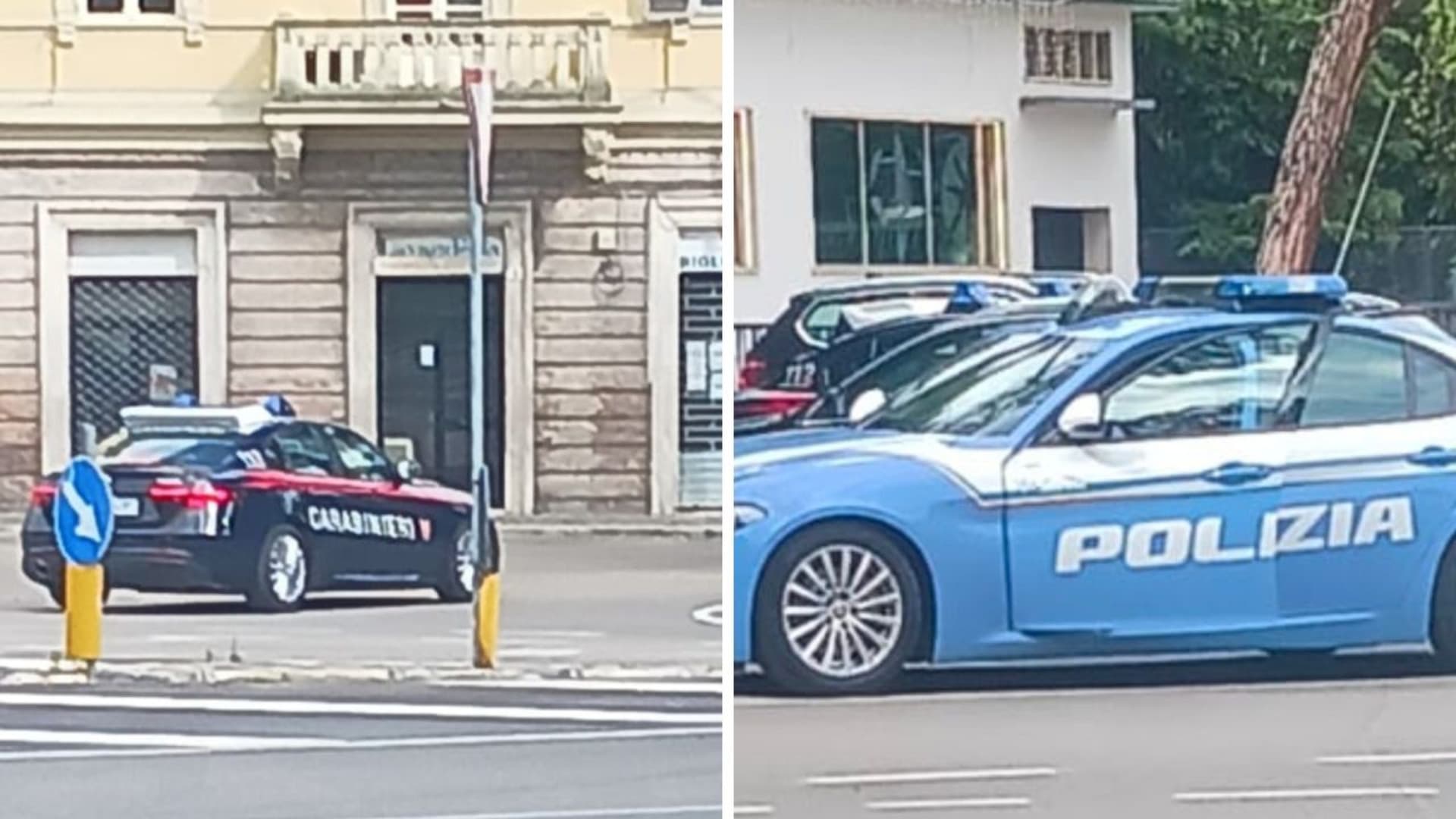 Sul posto le forze dell'ordine