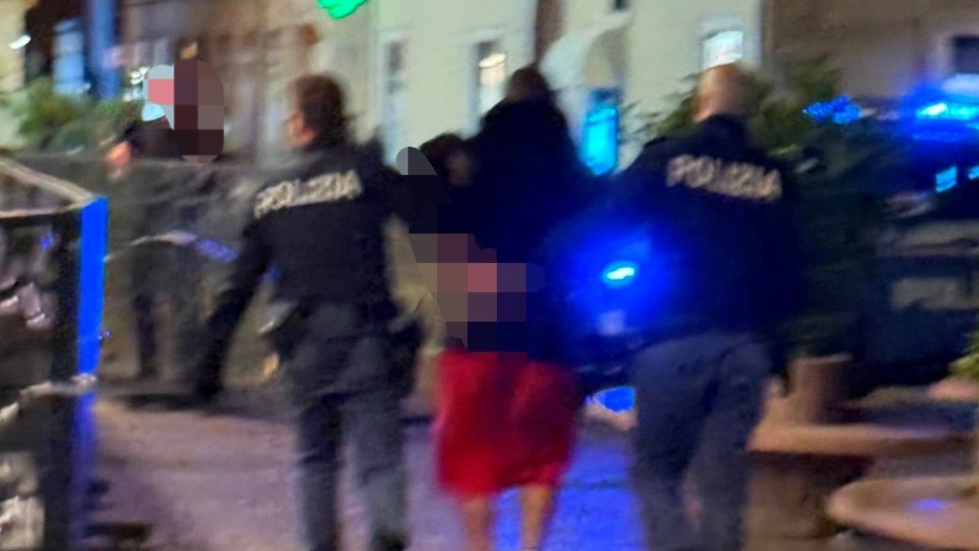 L'intervento della polizia