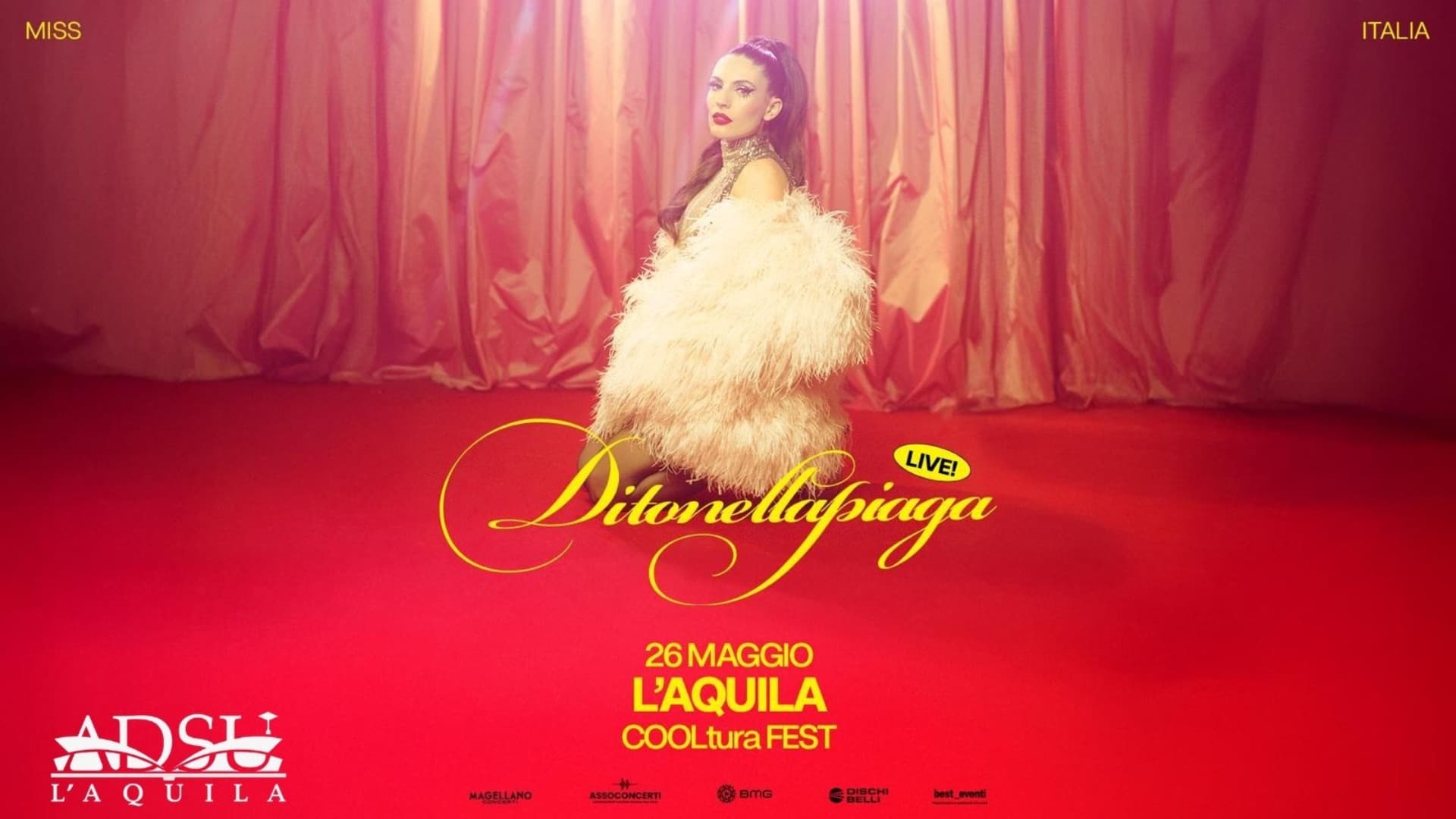 L'Aquila, attesissimo il concerto della cantautrice Ditonellapiaga