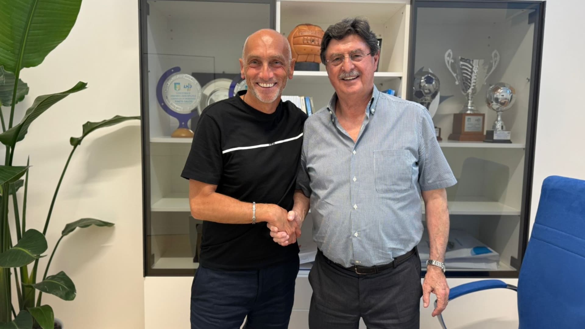 La presentazione del mister