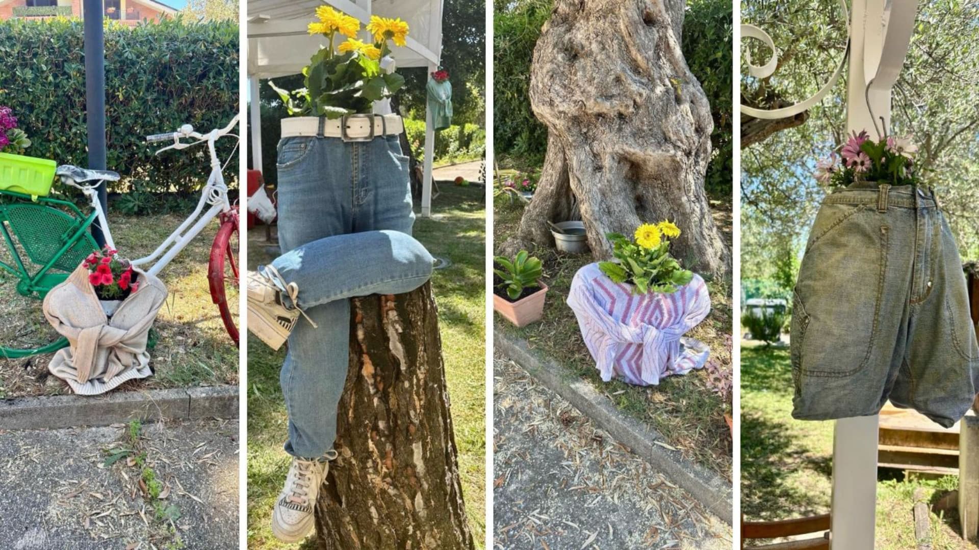 Alcune creazioni nel giardino