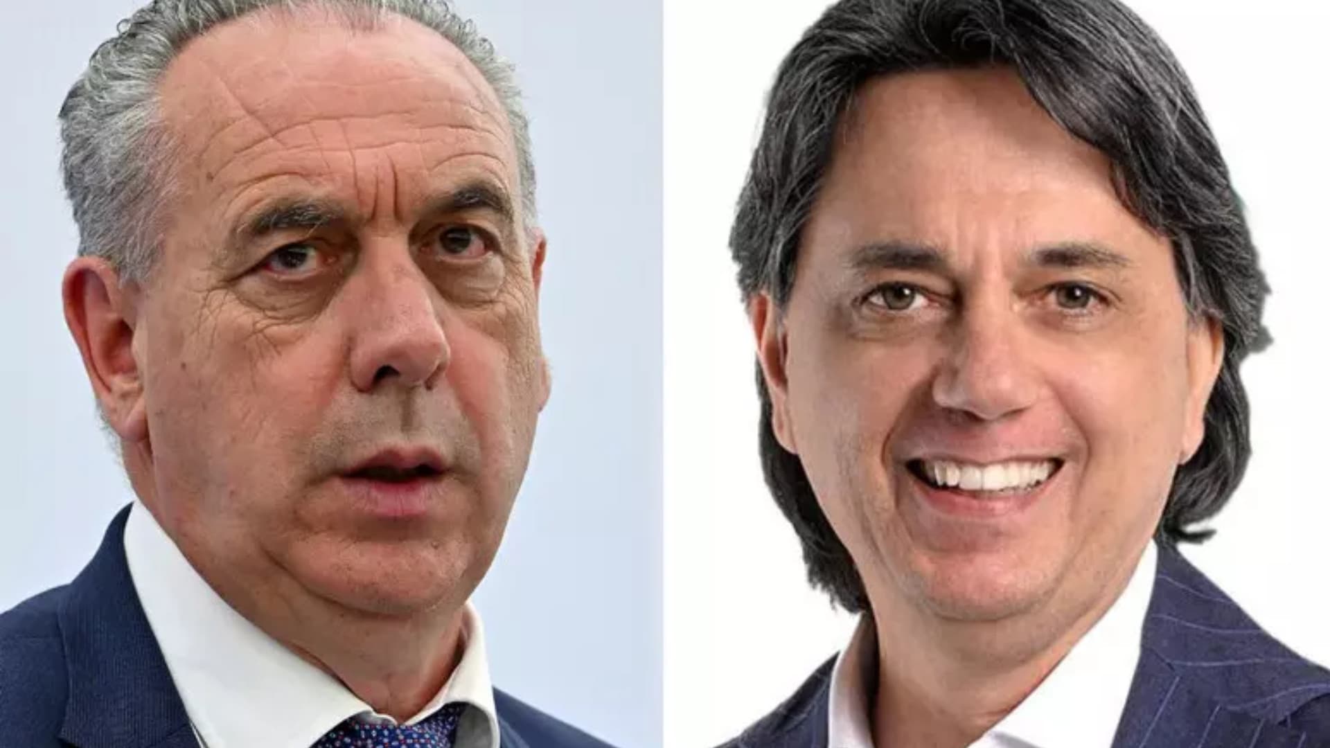 A sinistra Legnini, a destra Sicari