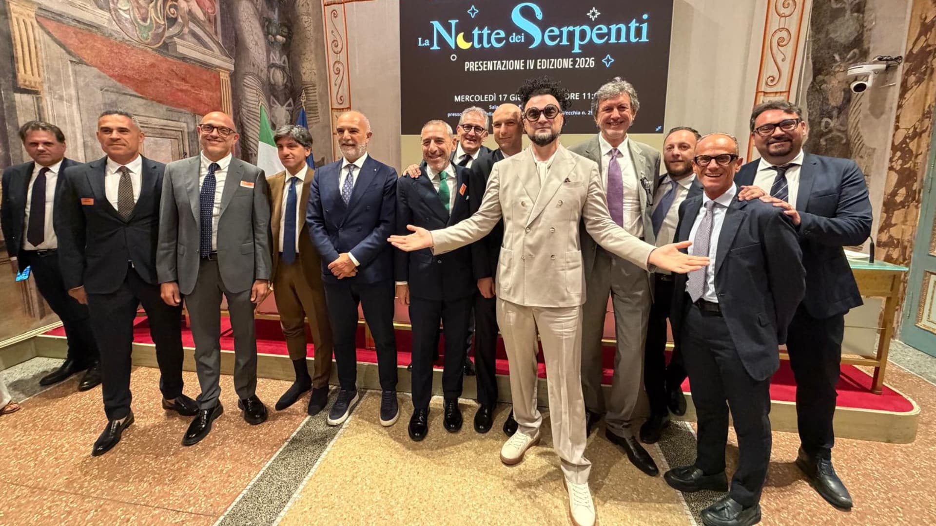 La foto di gruppo al termine della presentazione